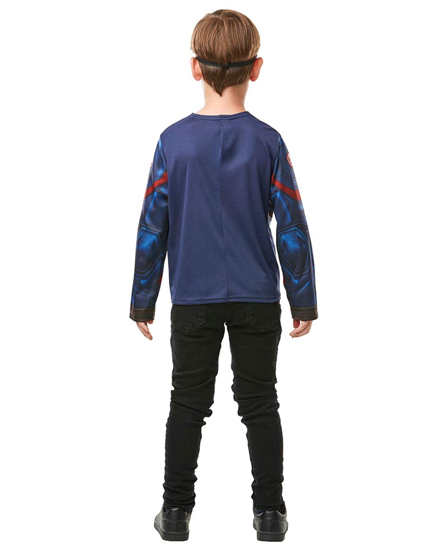 Dětská sada topu a masky Kapitána Ameriky