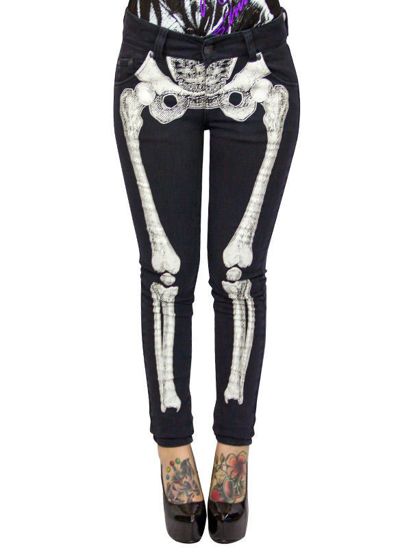 Dámské džíny Skeleton
