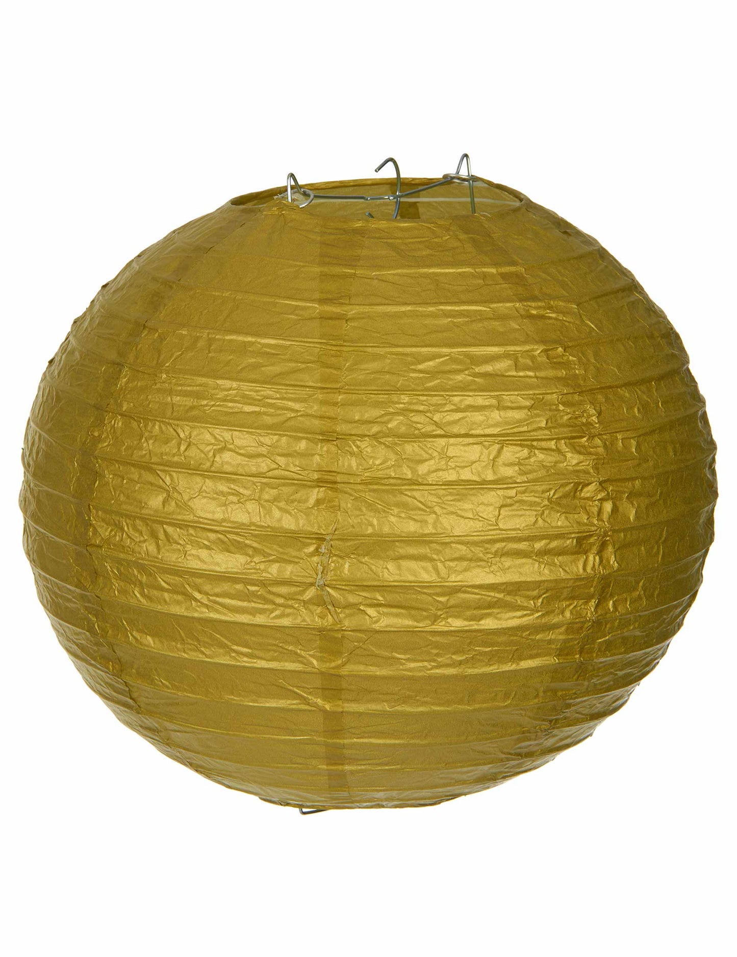Zlatá japonská lucerna 25 cm z papíru
