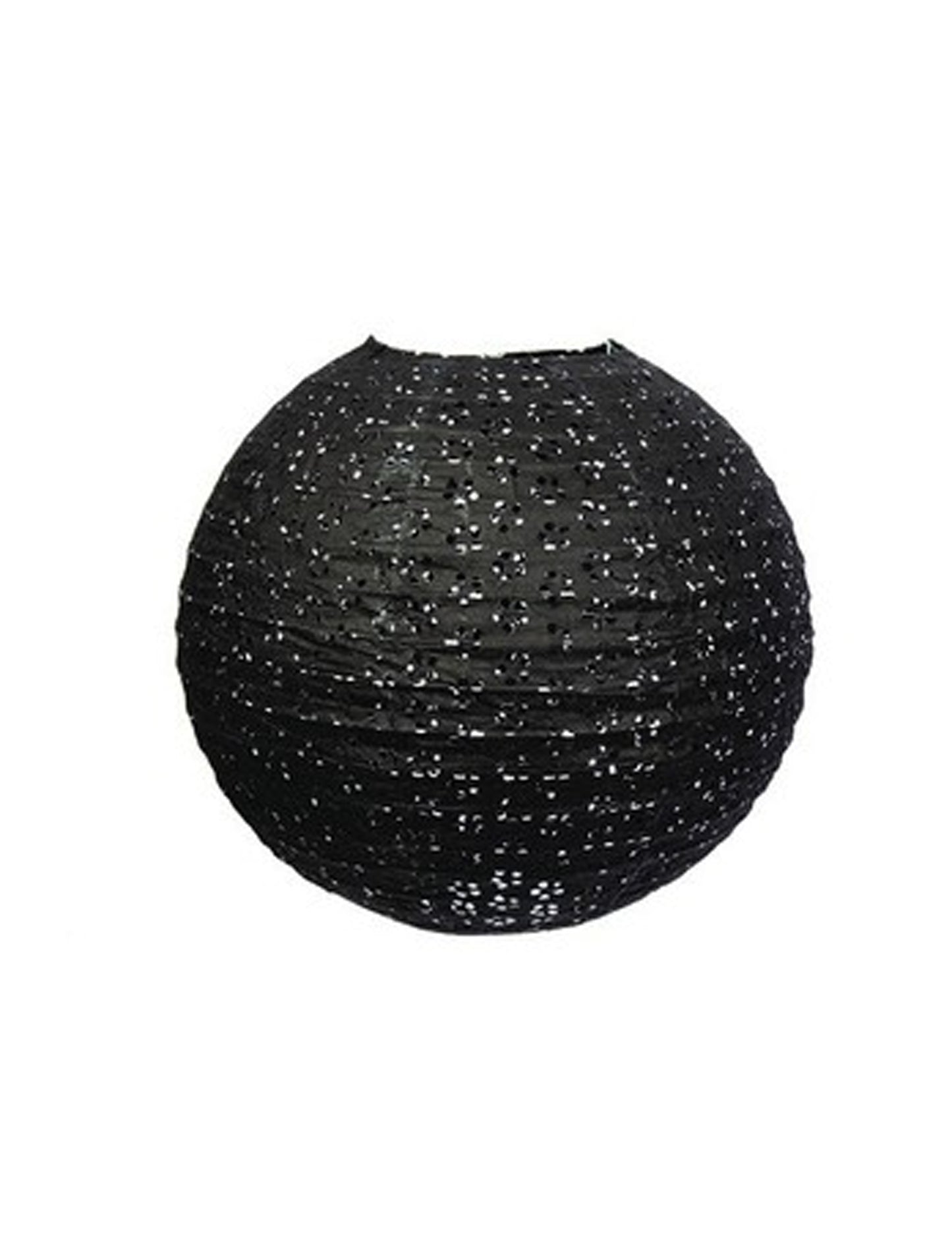 Černá krajková japonská lucerna 35 cm