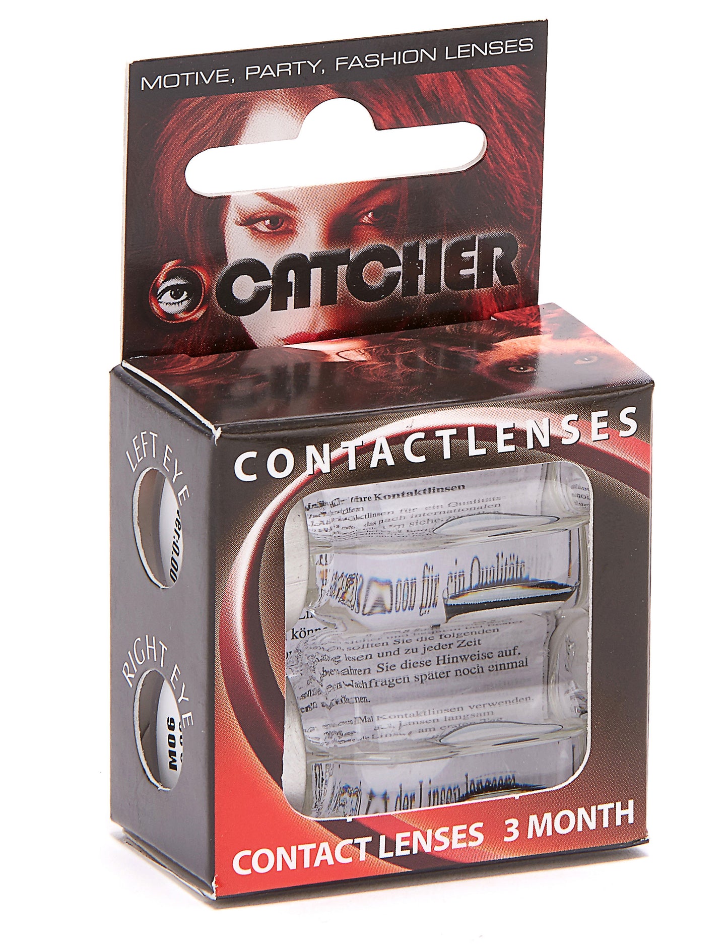 Kontaktní čočky Red Reptile Eye Fancy bez dioptrie, 1 rok pro dospělé