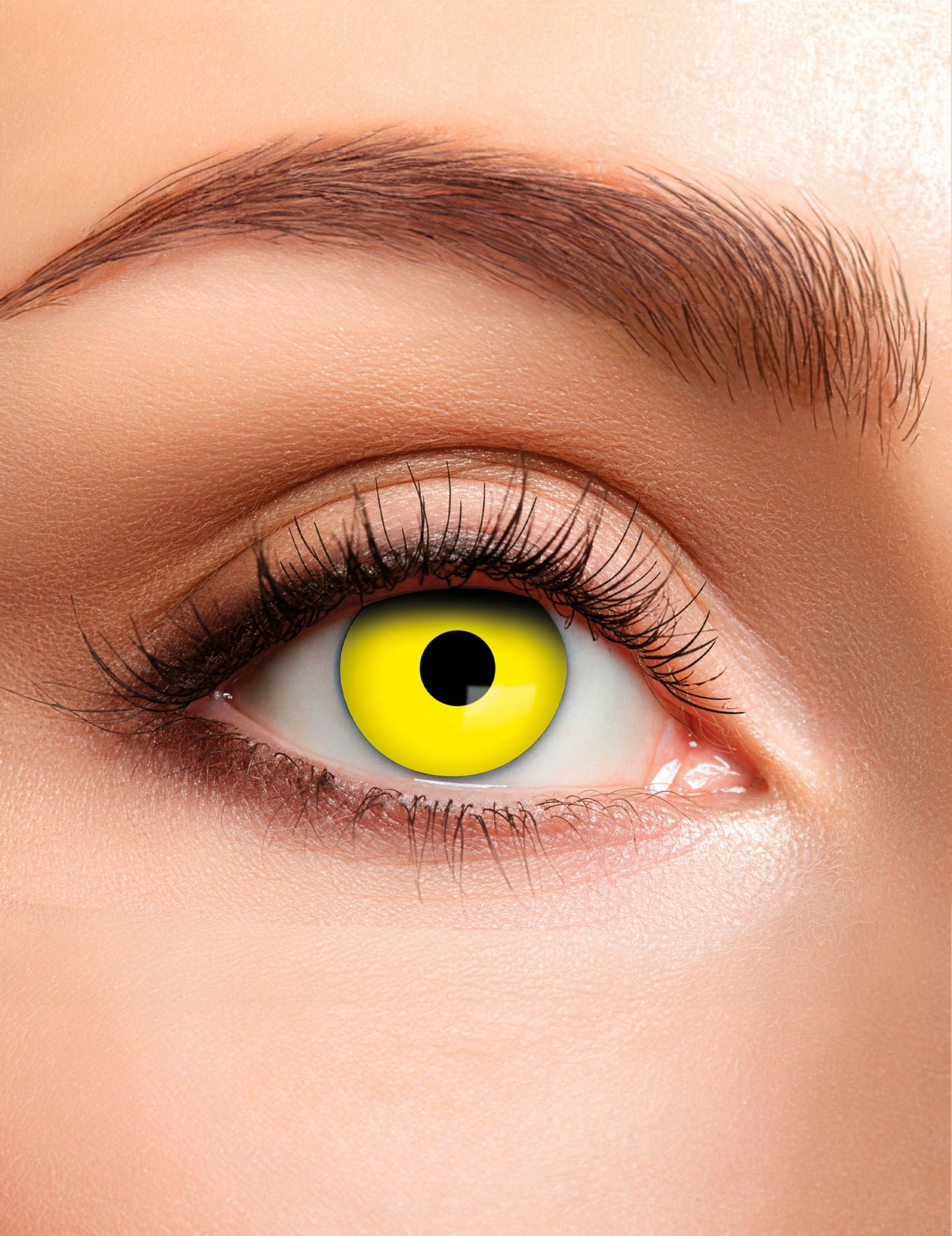 Žluto-černé duo nedioptrické kontaktní čočky pro dospělé