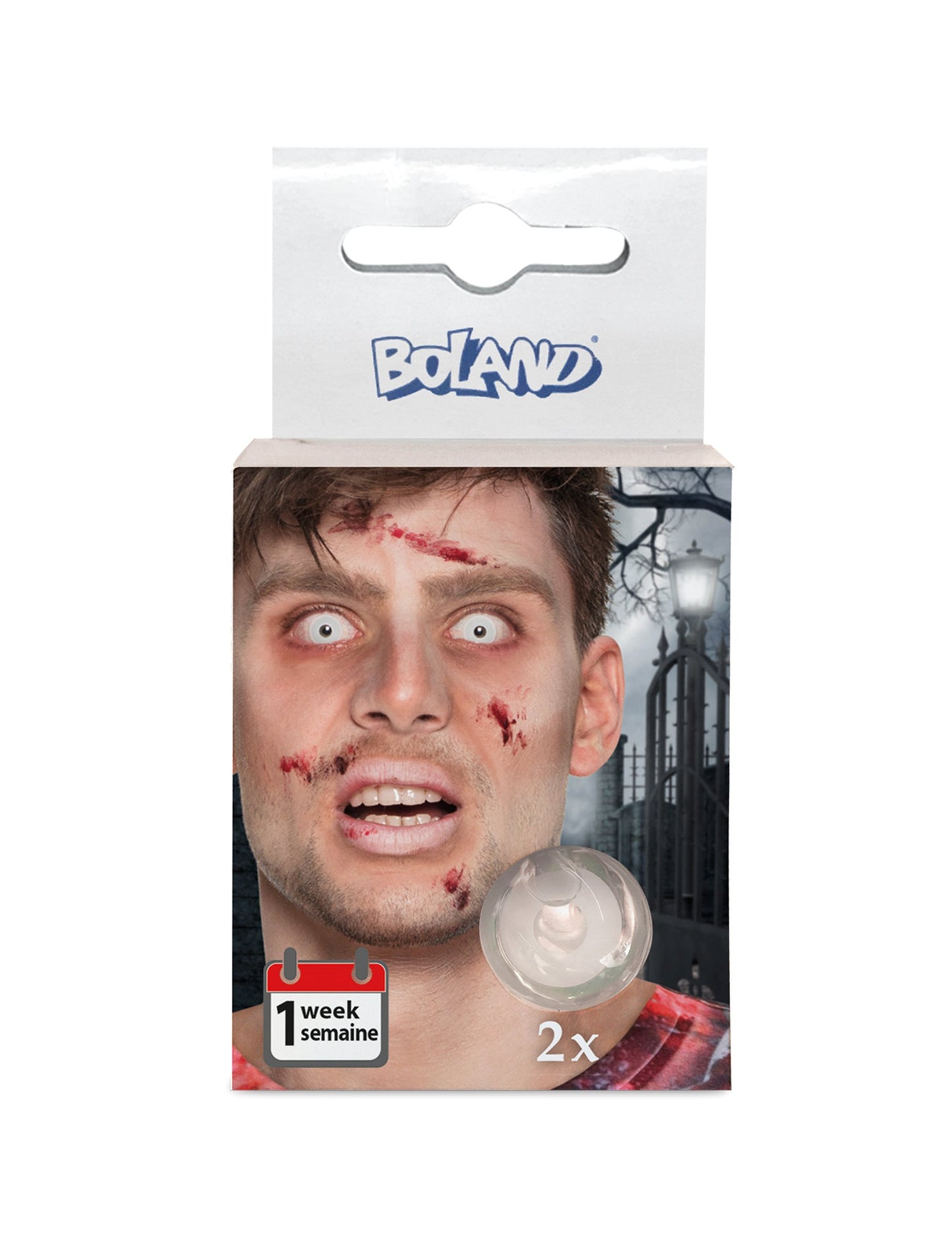 Kontaktní čočky bez předpisu pro dospělé s bílými očima