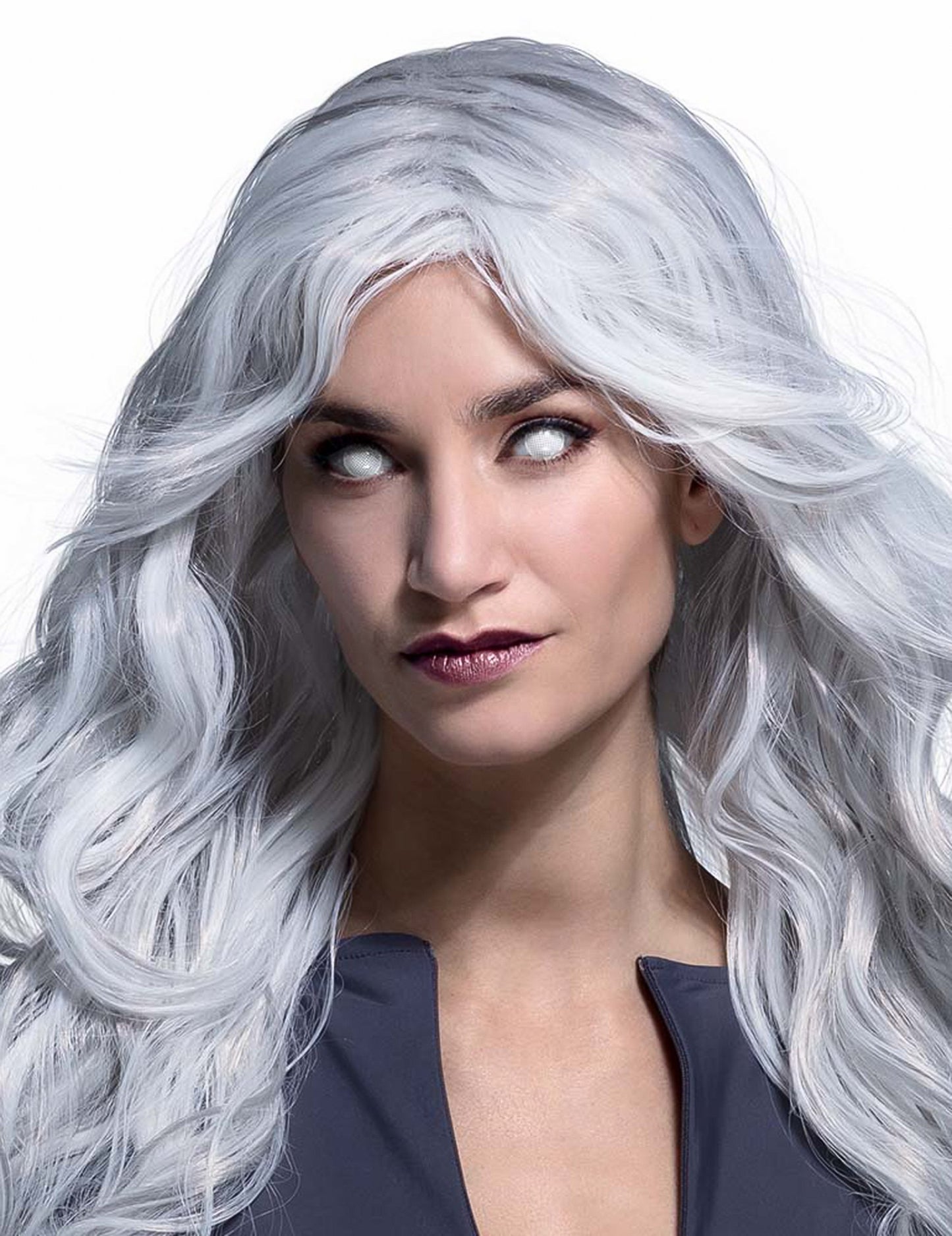 Kontaktní čočky White Grid Fancy bez dioptrie pro dospělé, 1 rok