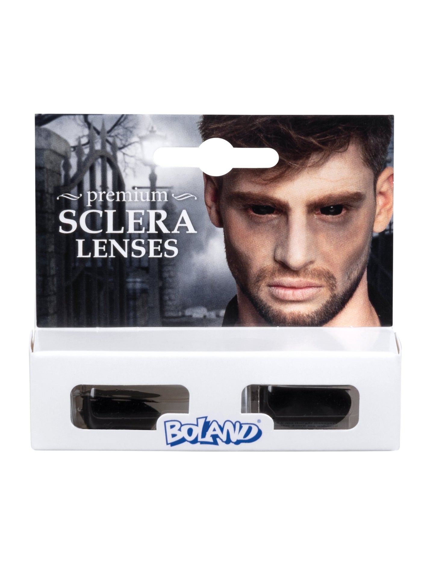 Kontaktní čočky bez korekce, efektní monokl na bělmě, 6 měsíců, dospělí