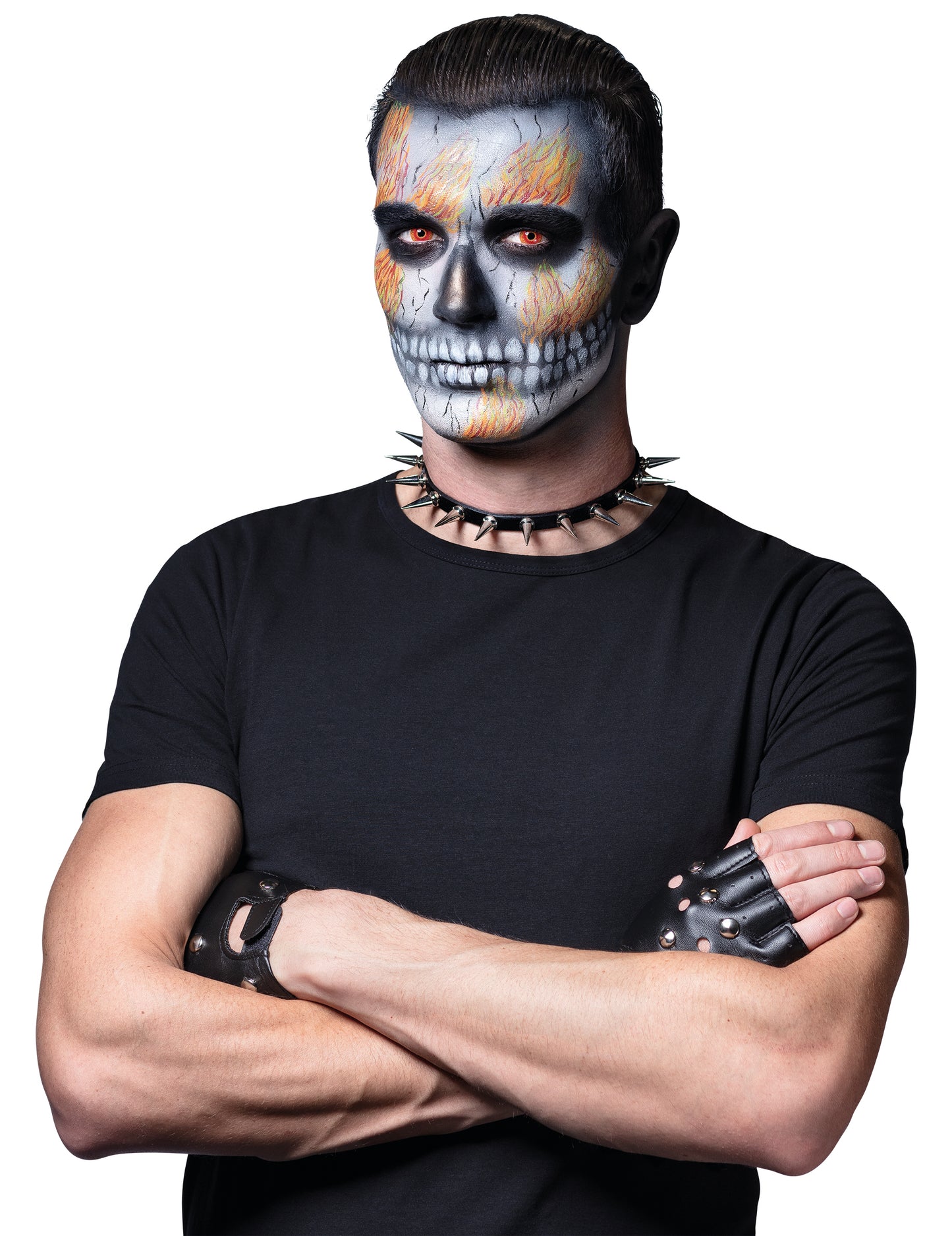 Kontaktní čočky Red Infected Monster Novelty bez dioptrie, 1 týden