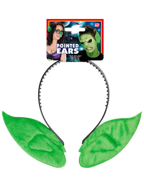 Čelenka pro dospělé s ušima zelených elfů