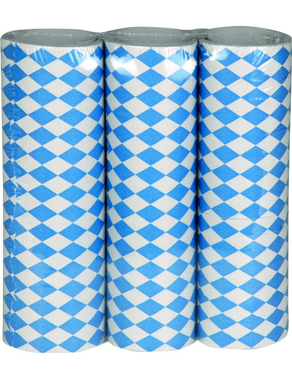 Sada 3 modrobílých stuh s motivem Oktoberfestu