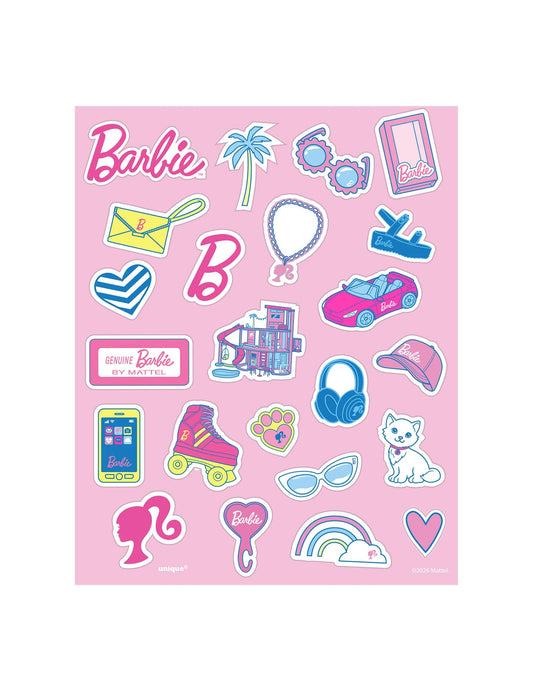 Sada 4 archů samolepek Barbie™