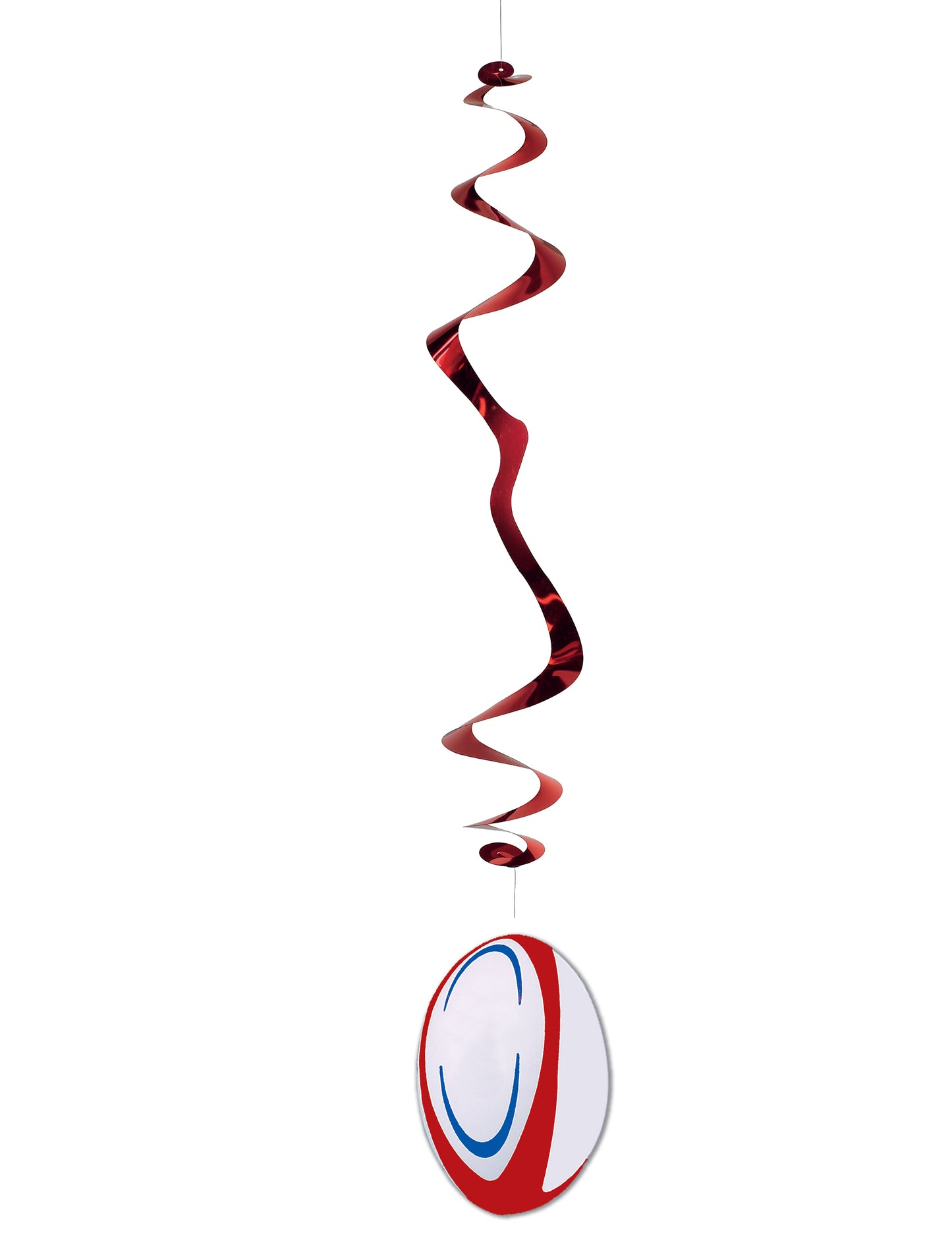 Sada 6 ohnivzdorných věšáků na papír Rugby ball 80 cm