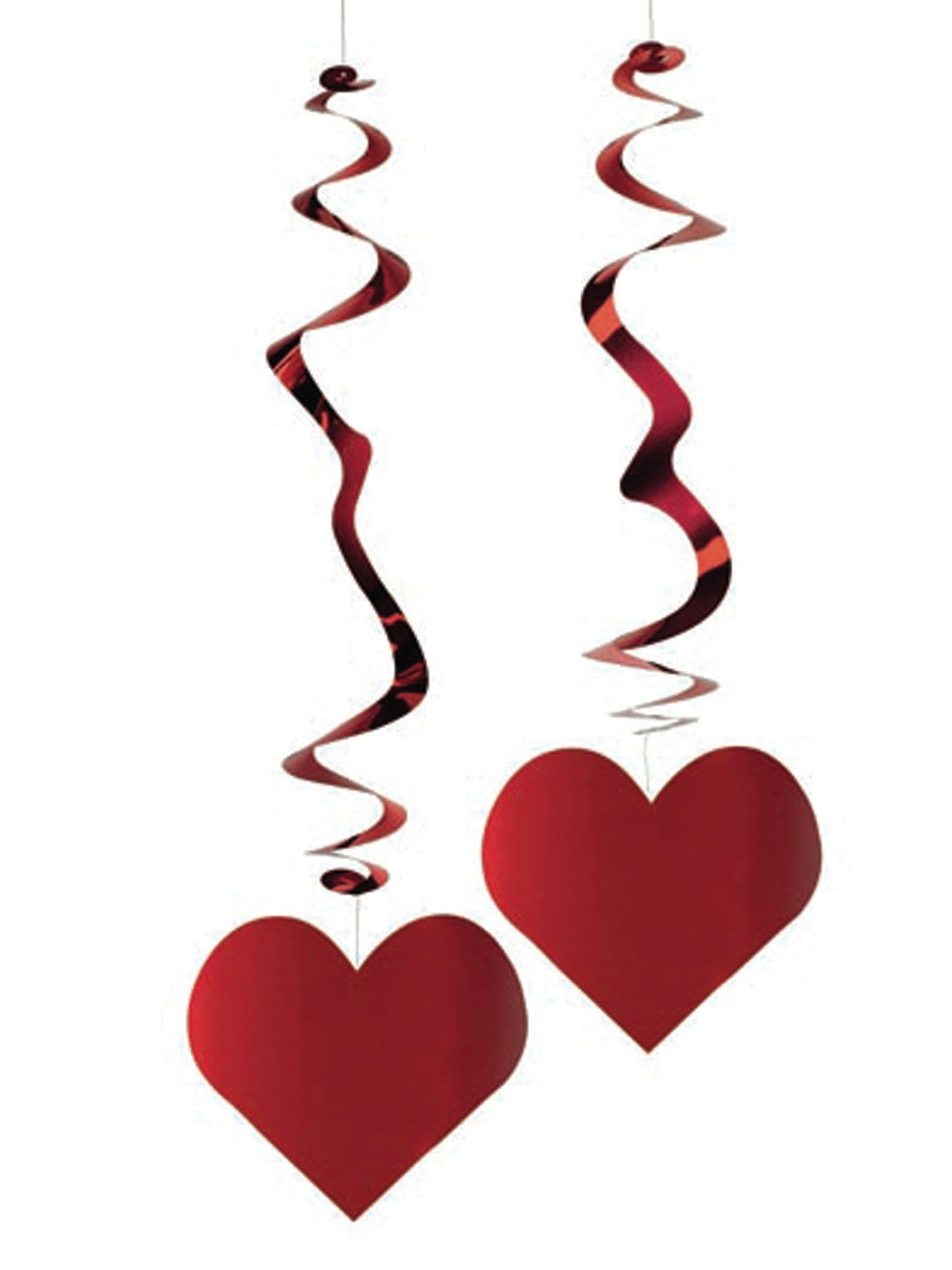 3 ohnivzdorné kovové přívěsky ve tvaru srdce