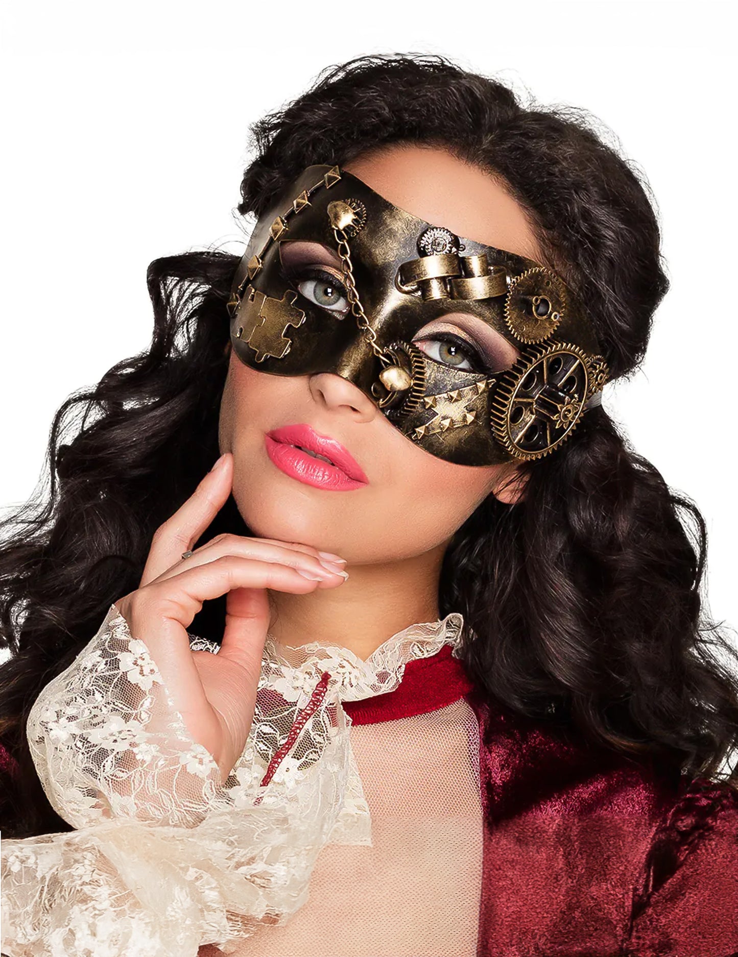 Dospělý steampunk ozubená kola vlk