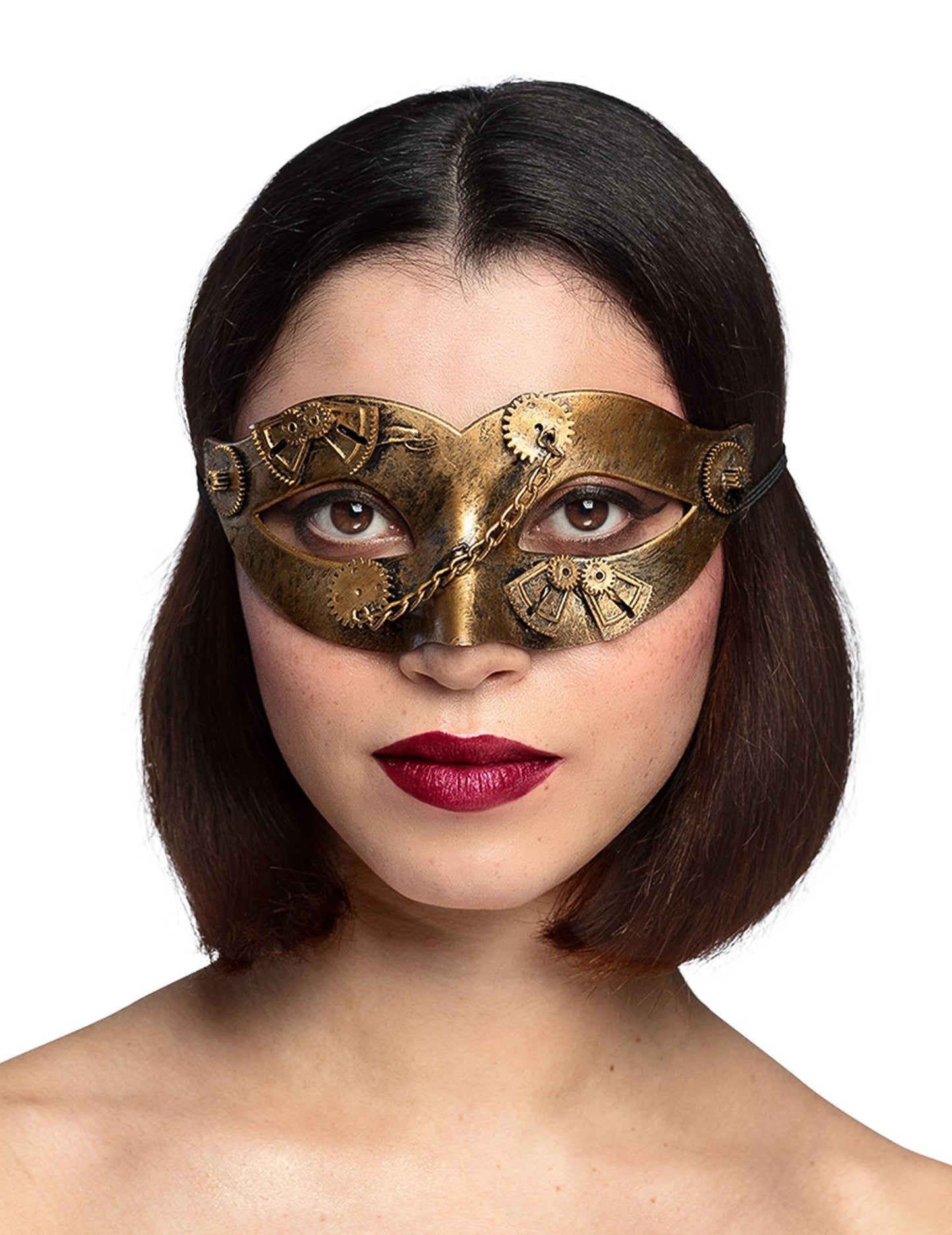 Steampunk vlk se zlatými ozubenými koly pro ženy