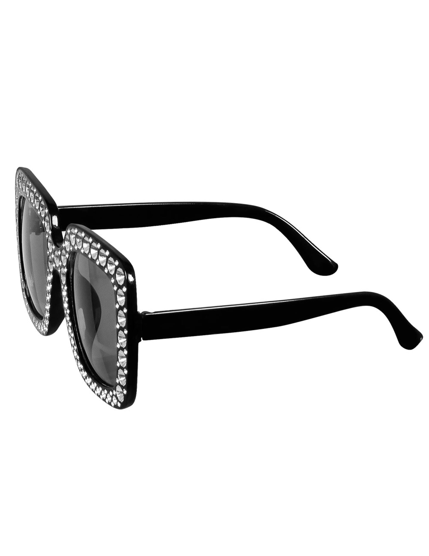 Lunettes bling bling noires adulte