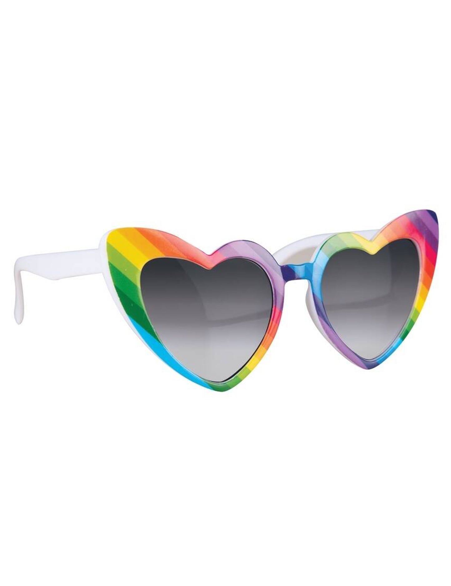 Lunettes cœurs arc en ciel adulte