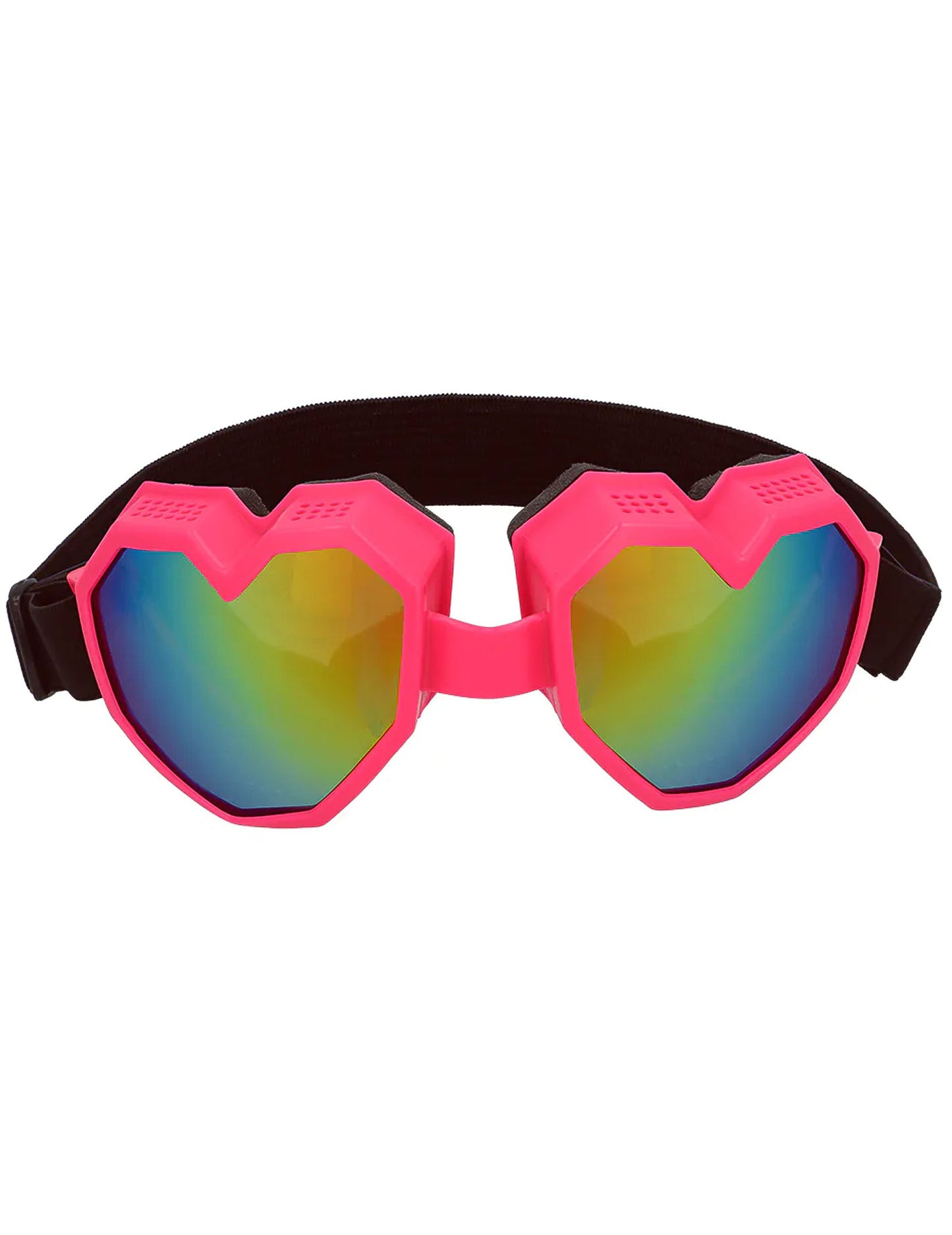 Lyžařské brýle pro dospělé s růžovým srdíčkem
