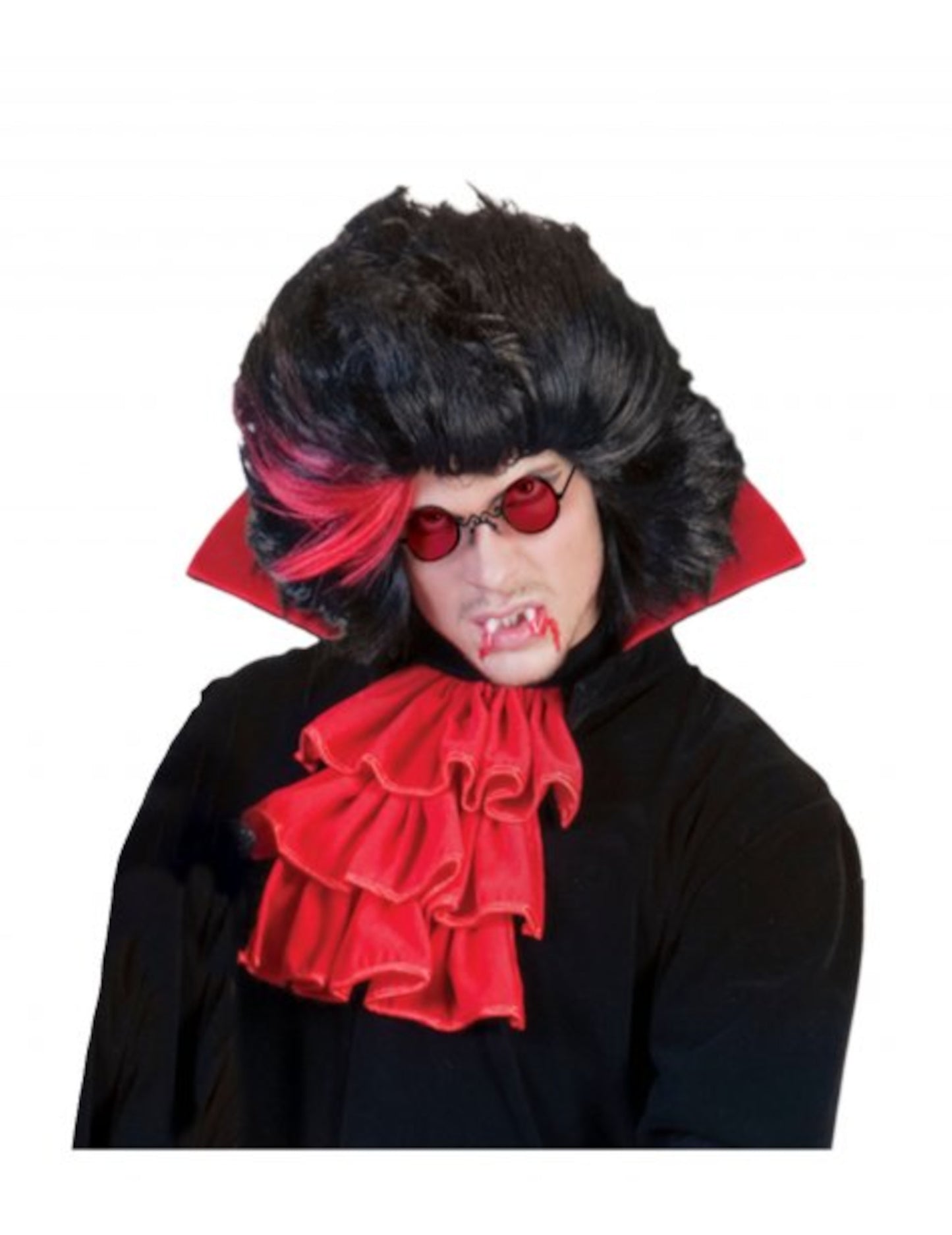 Červené gotické brýle pro dospělé