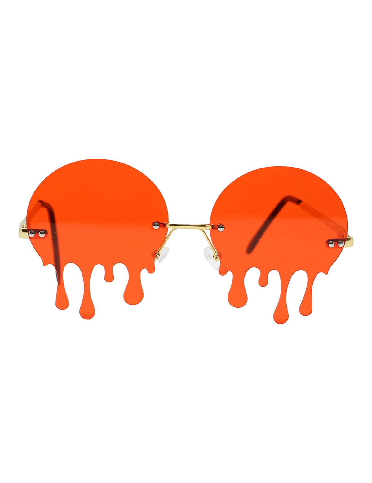 Vue de face des lunettes gouttes de sang pour adulte