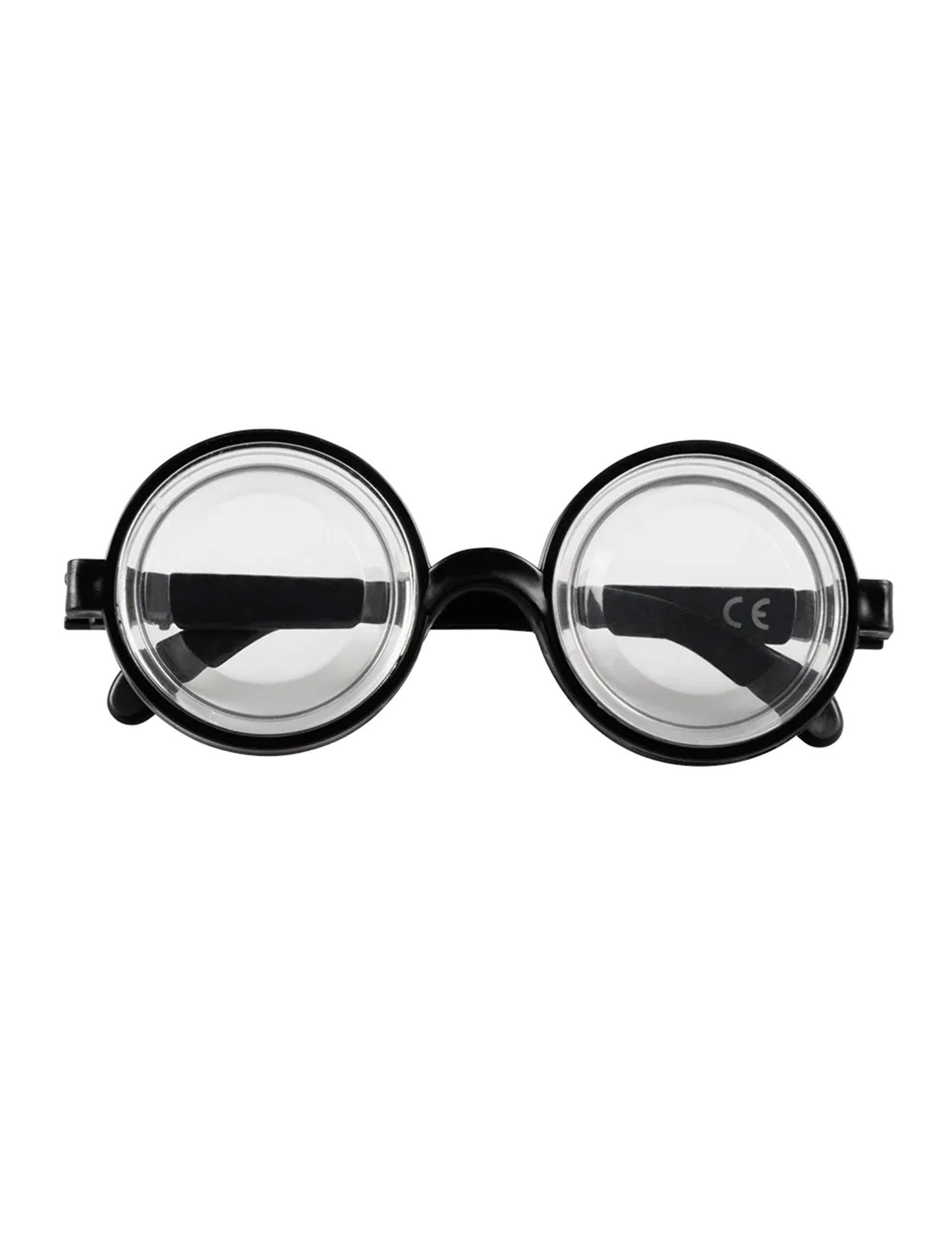 Pohled zepředu na brýle s efektem sklenice