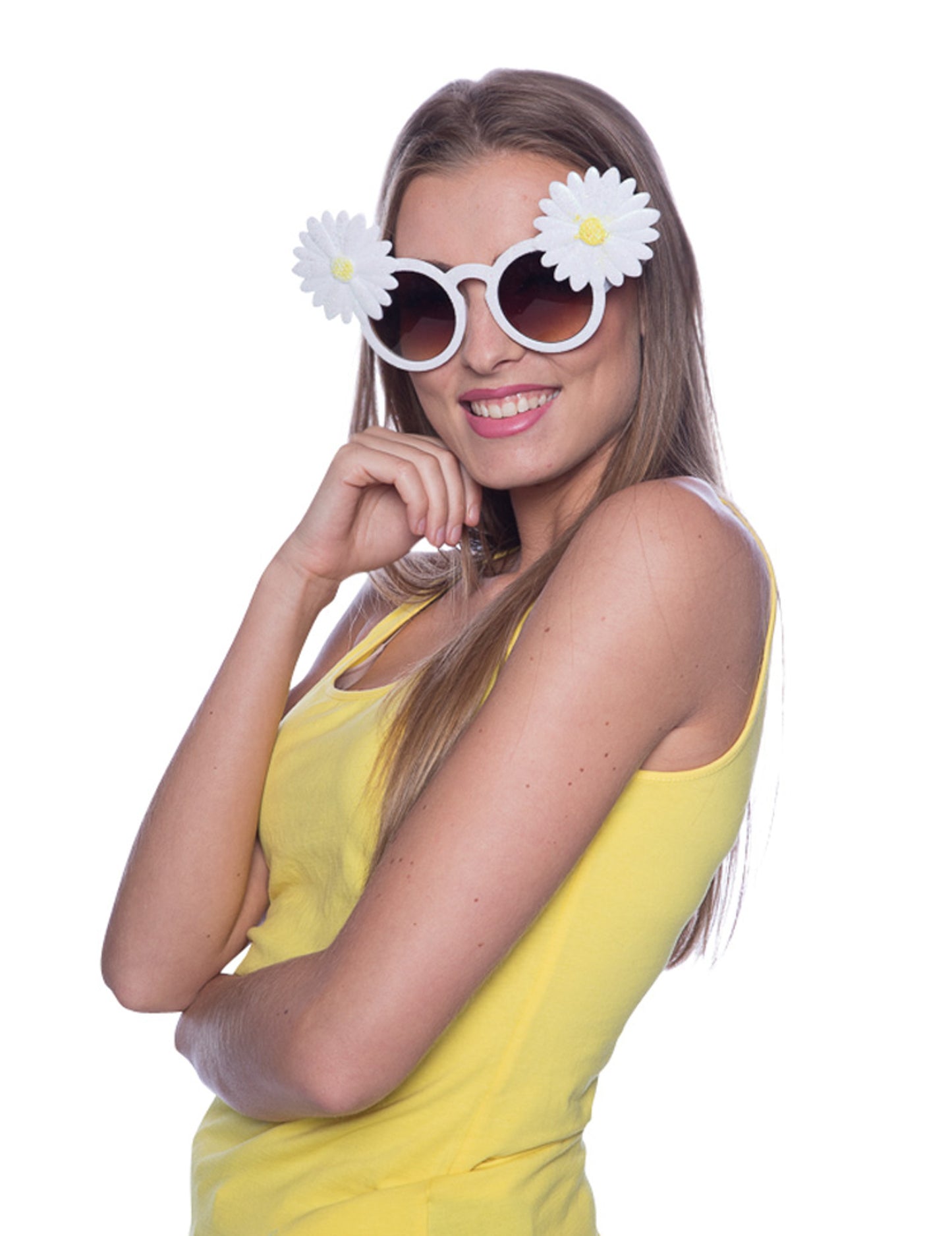 Brýle pro dospělé s bílými sedmikráskami