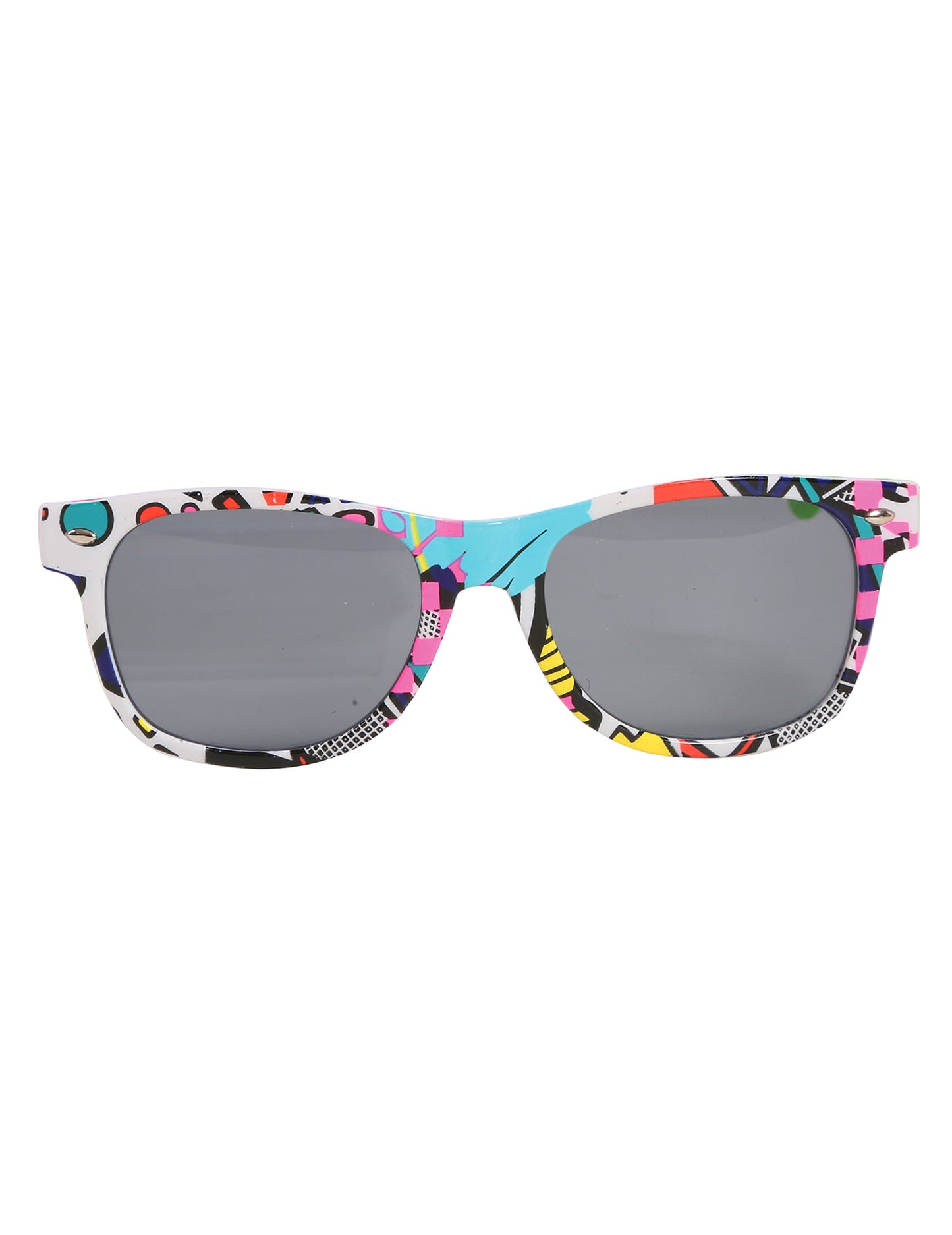 Vue de face des lunettes années 80