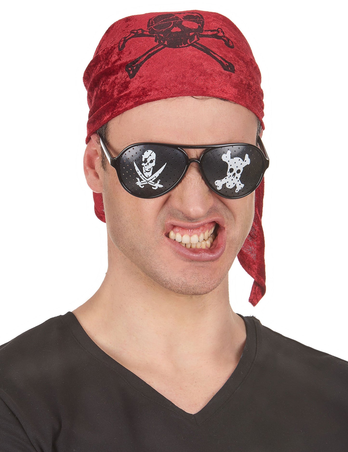 Černé brýle pro dospělé piráty