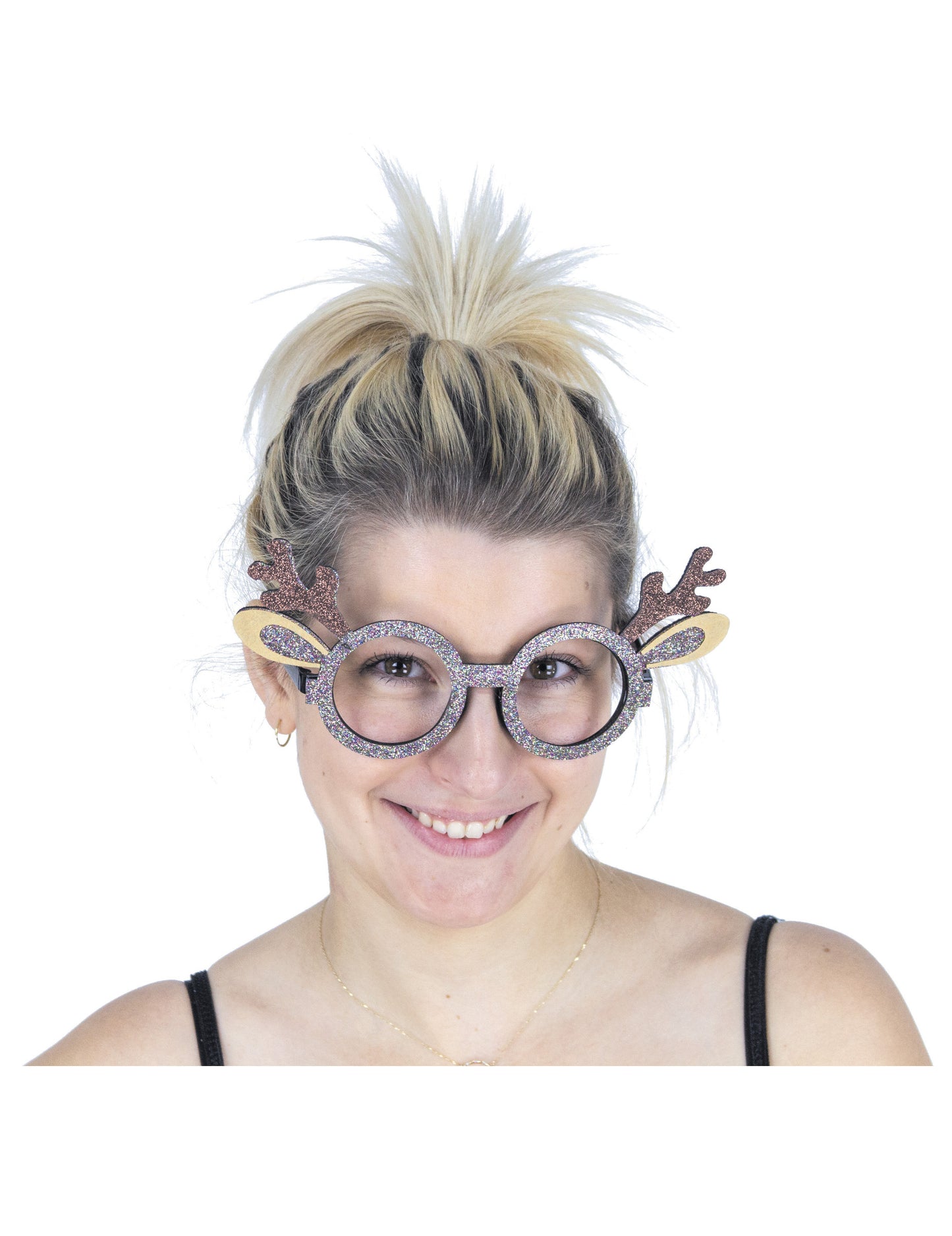 Brýle pro dospělé s třpytivým sobíkem