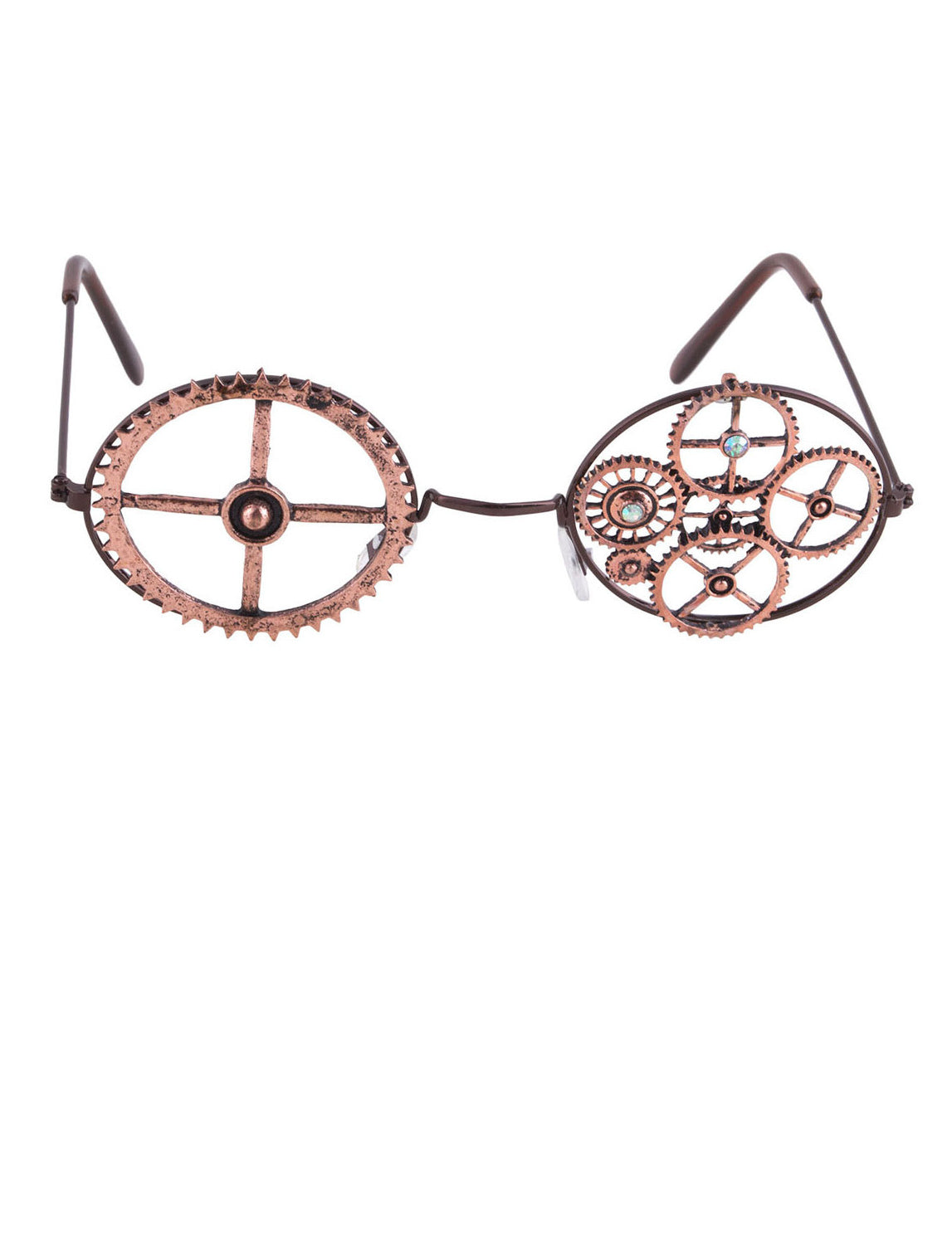 Kulaté bronzové steampunk brýle