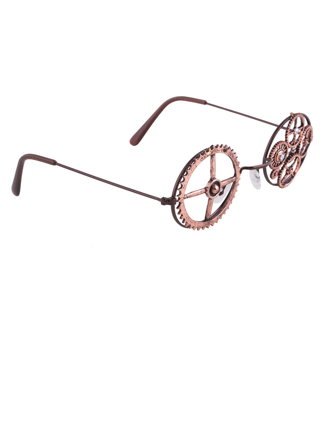 Kulaté bronzové steampunk brýle