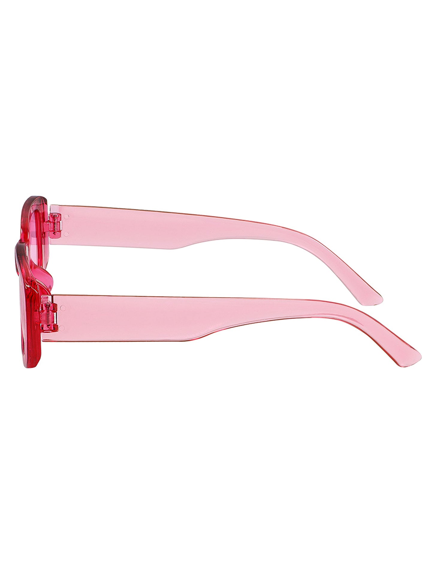 Lunettes roses transparentes adulte