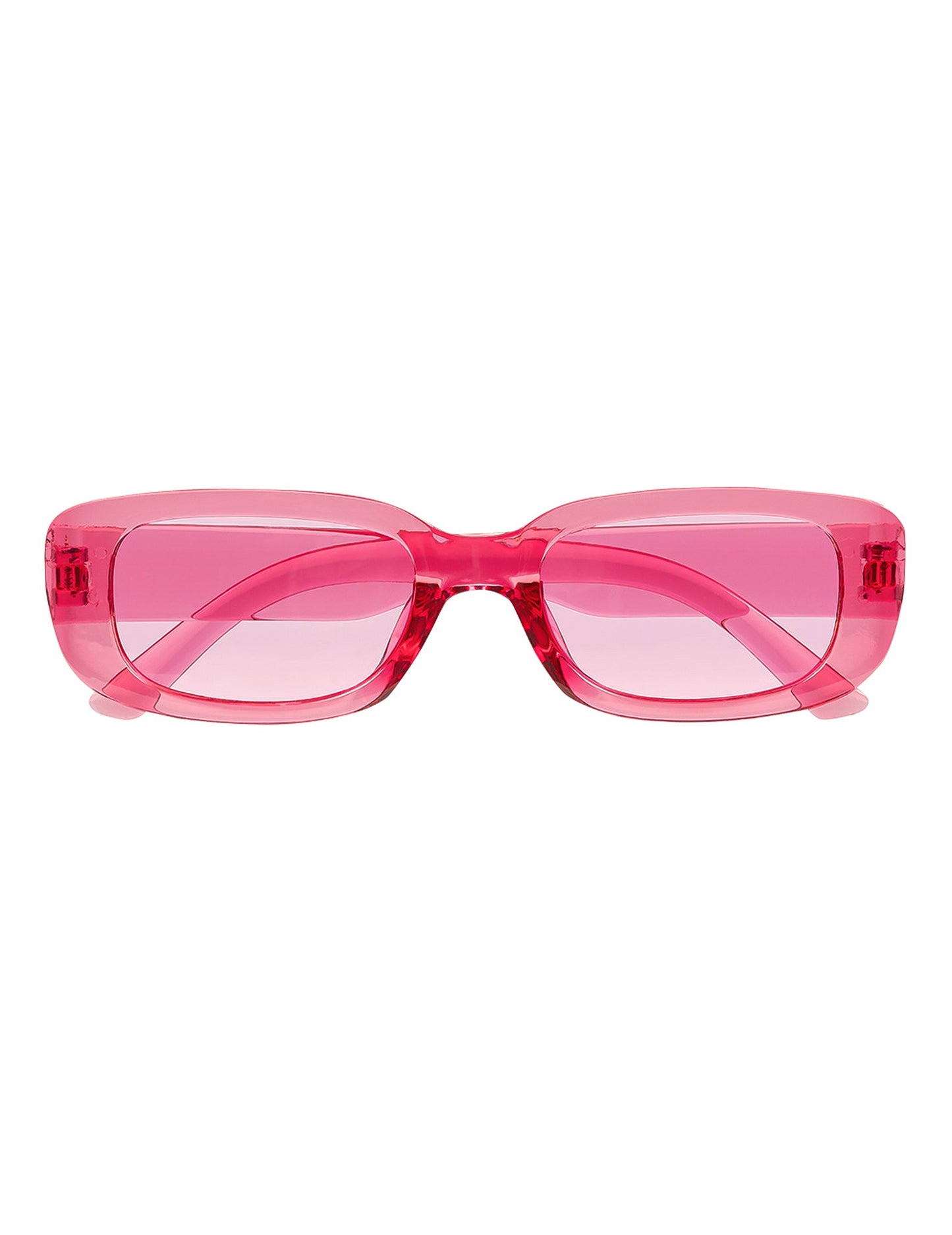 Lunettes roses transparentes adulte
