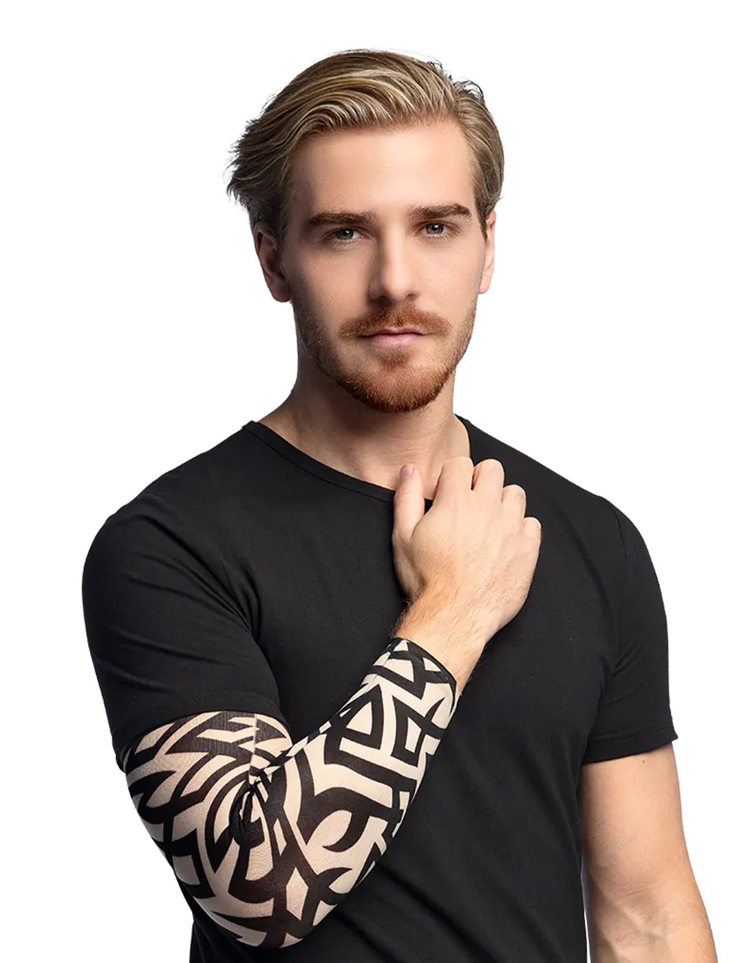 Tetování pro dospělé s kmenovým vzorem na rukávu