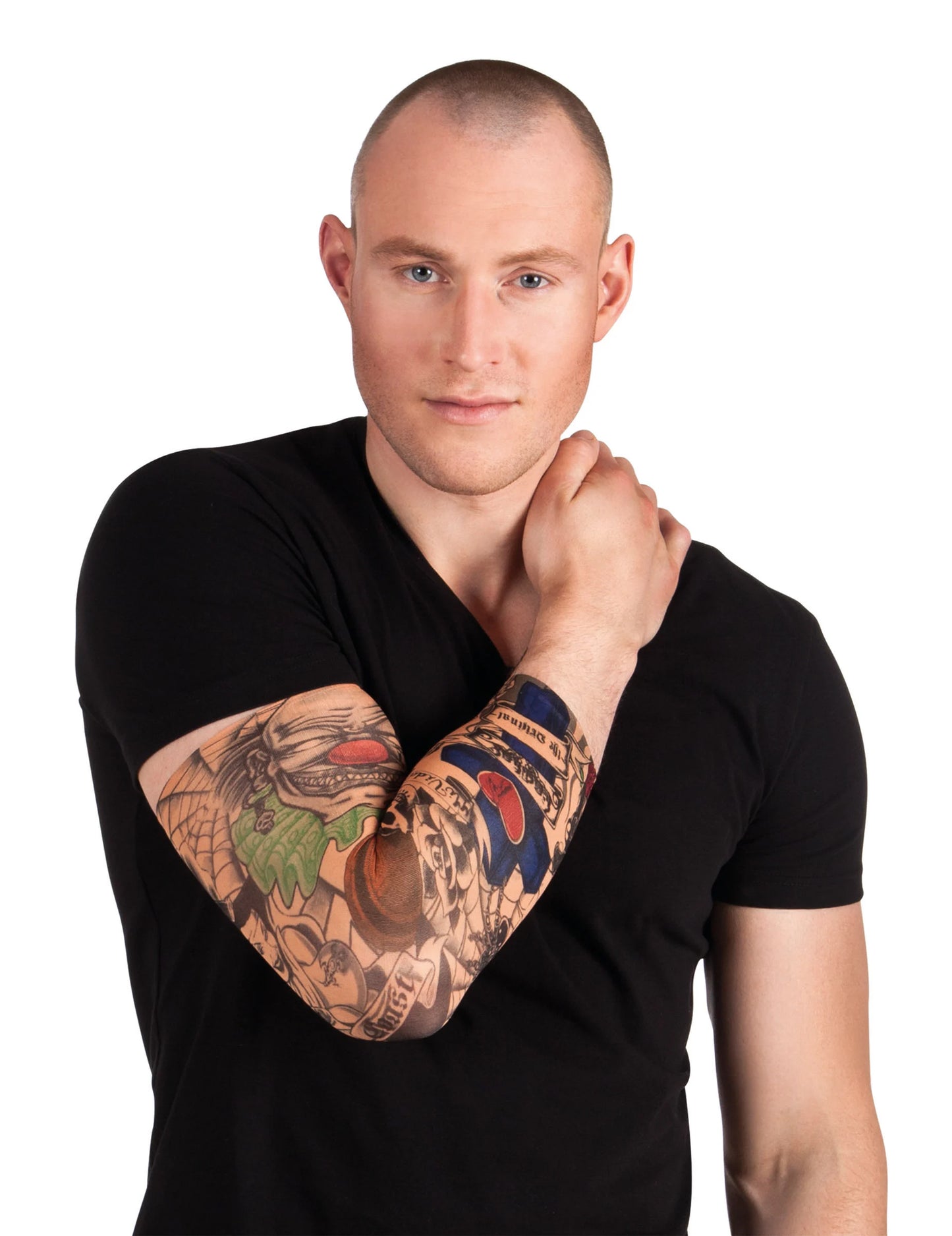 Tetování klauna pro dospělé na rukávech