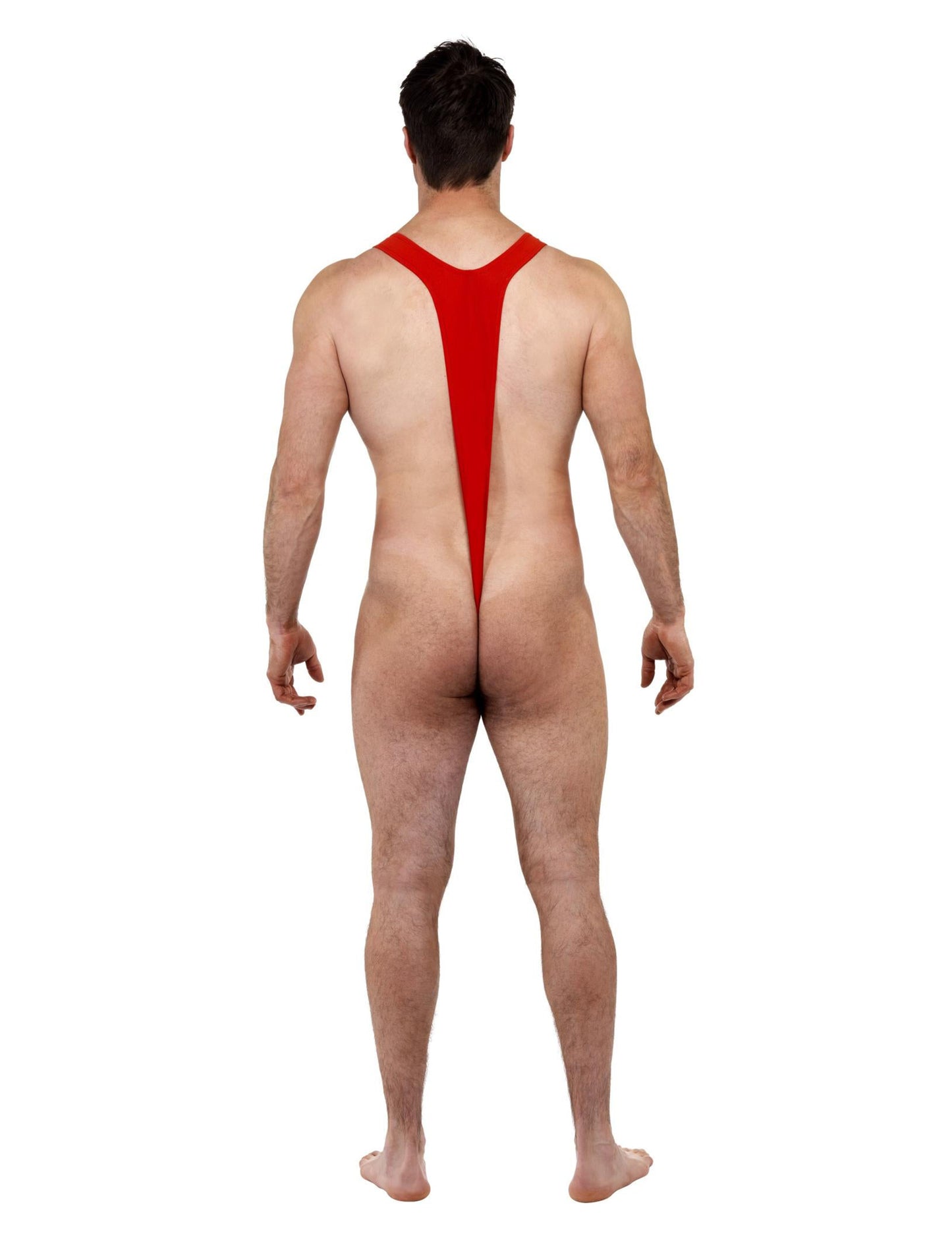 Vue de dos du mankini humoristique Père Noël