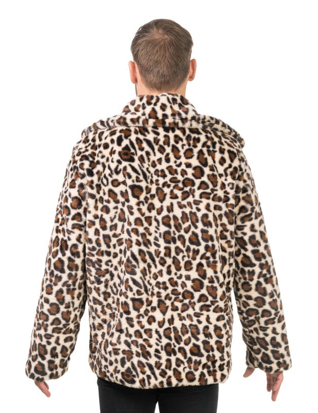 Dospělý leopardí umělý kožich