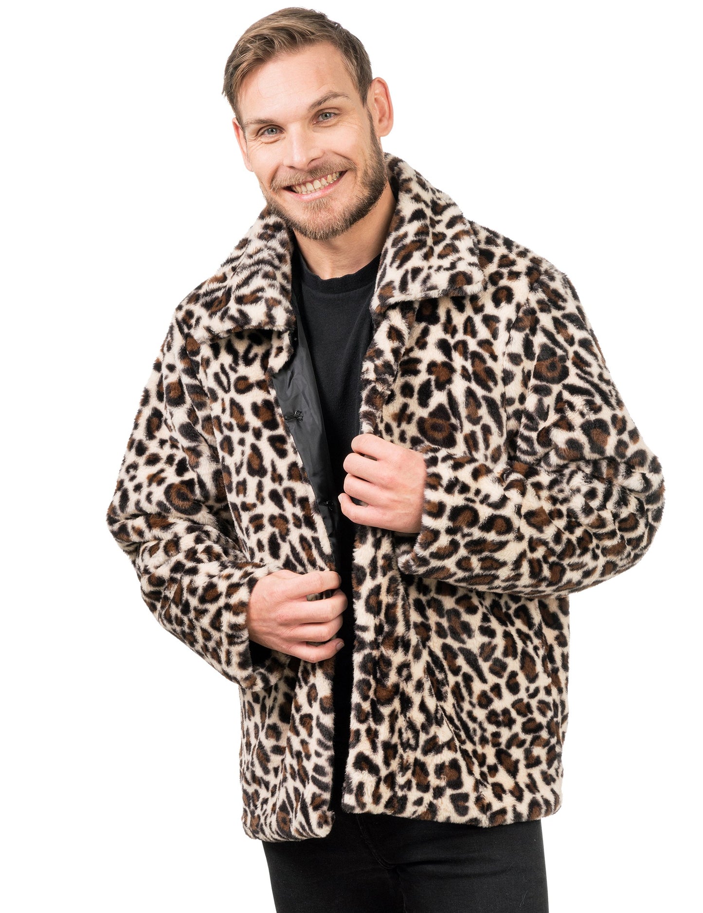 Dospělý leopardí umělý kožich