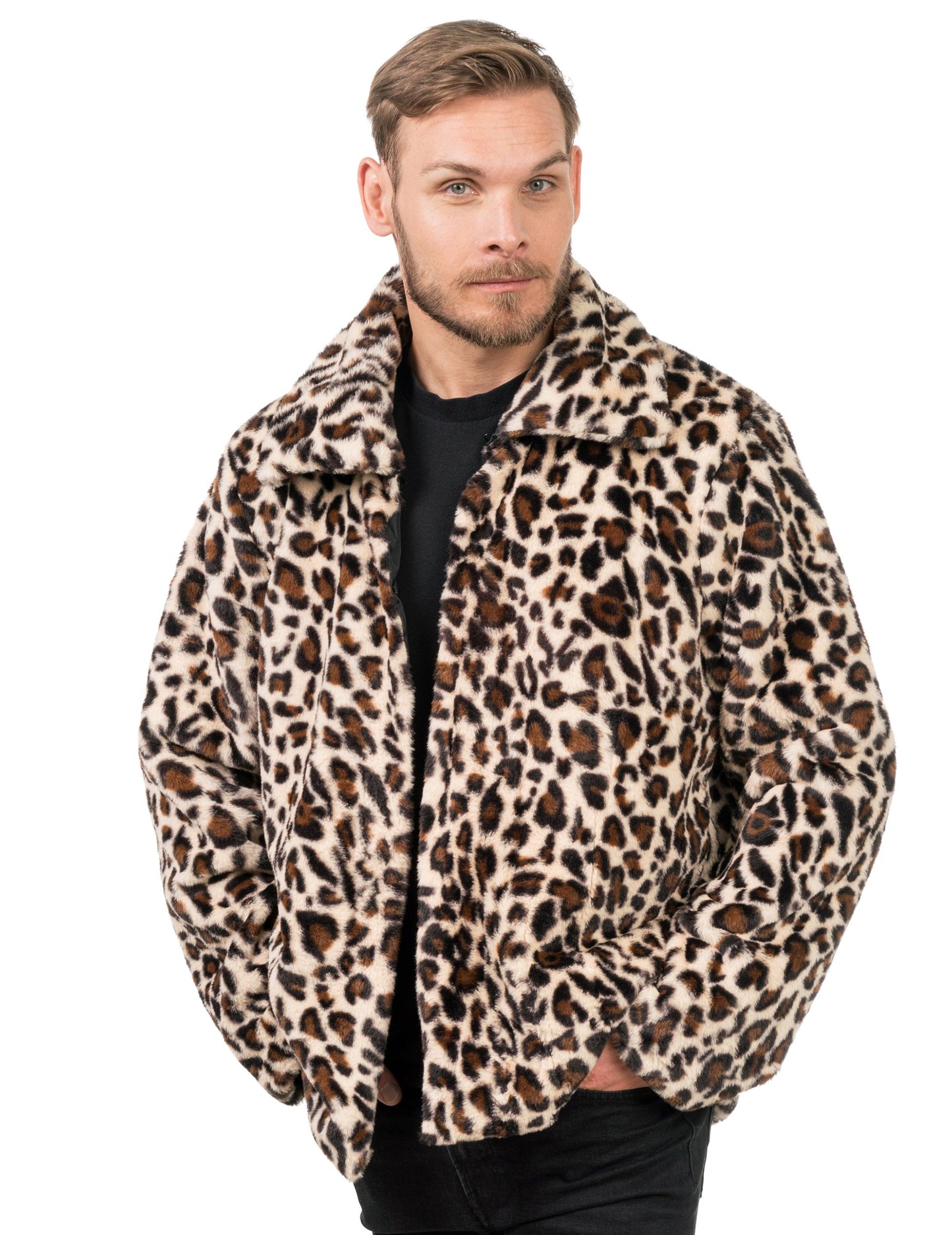 Dospělý leopardí umělý kožich