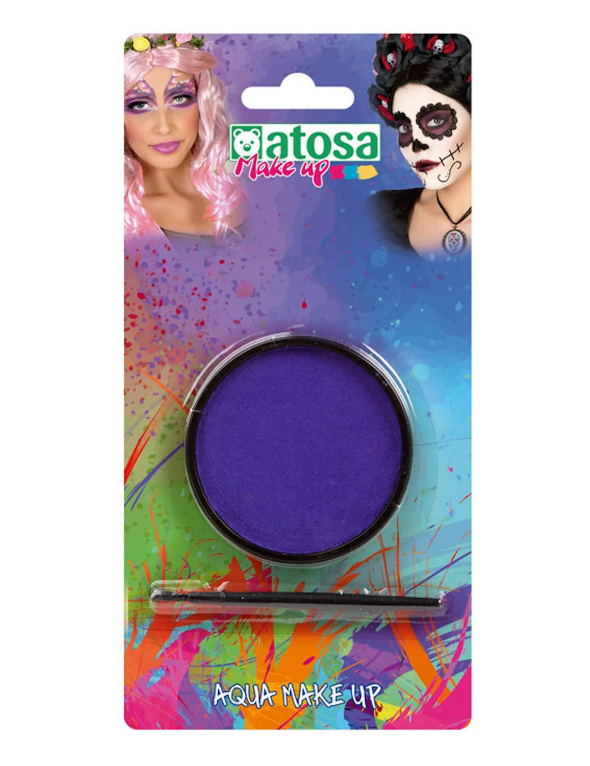 Make-up na vodní bázi na oslavu pro dospělý fialová