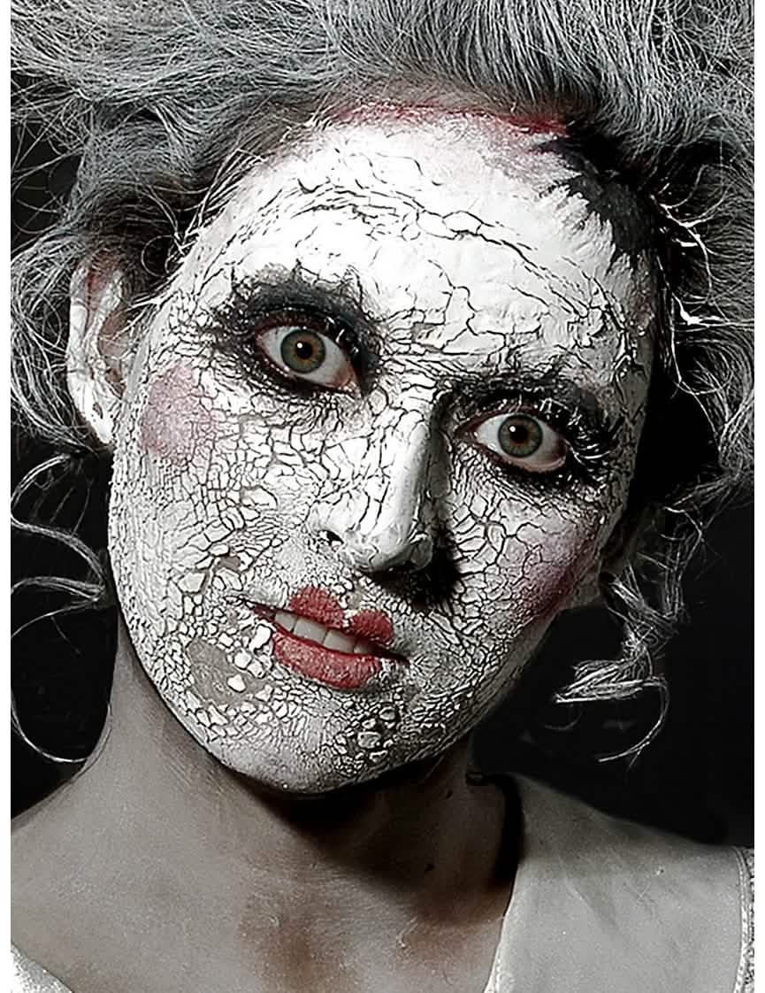 Make-up jizva na kůži pro dospělý bílá s popraskaným efektem