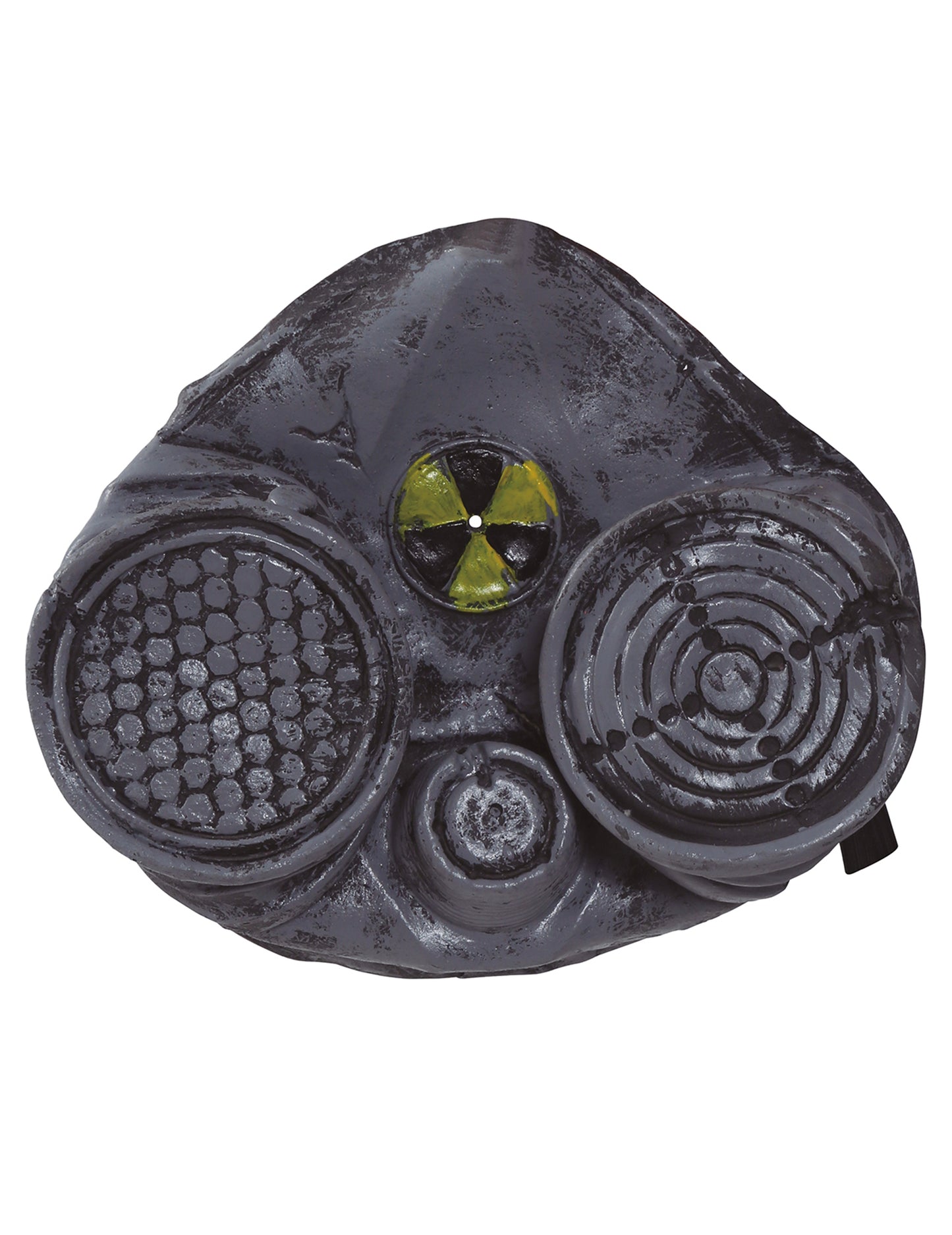 Radioaktive Gasmaske Halloween-Zubehör Grau-gelb