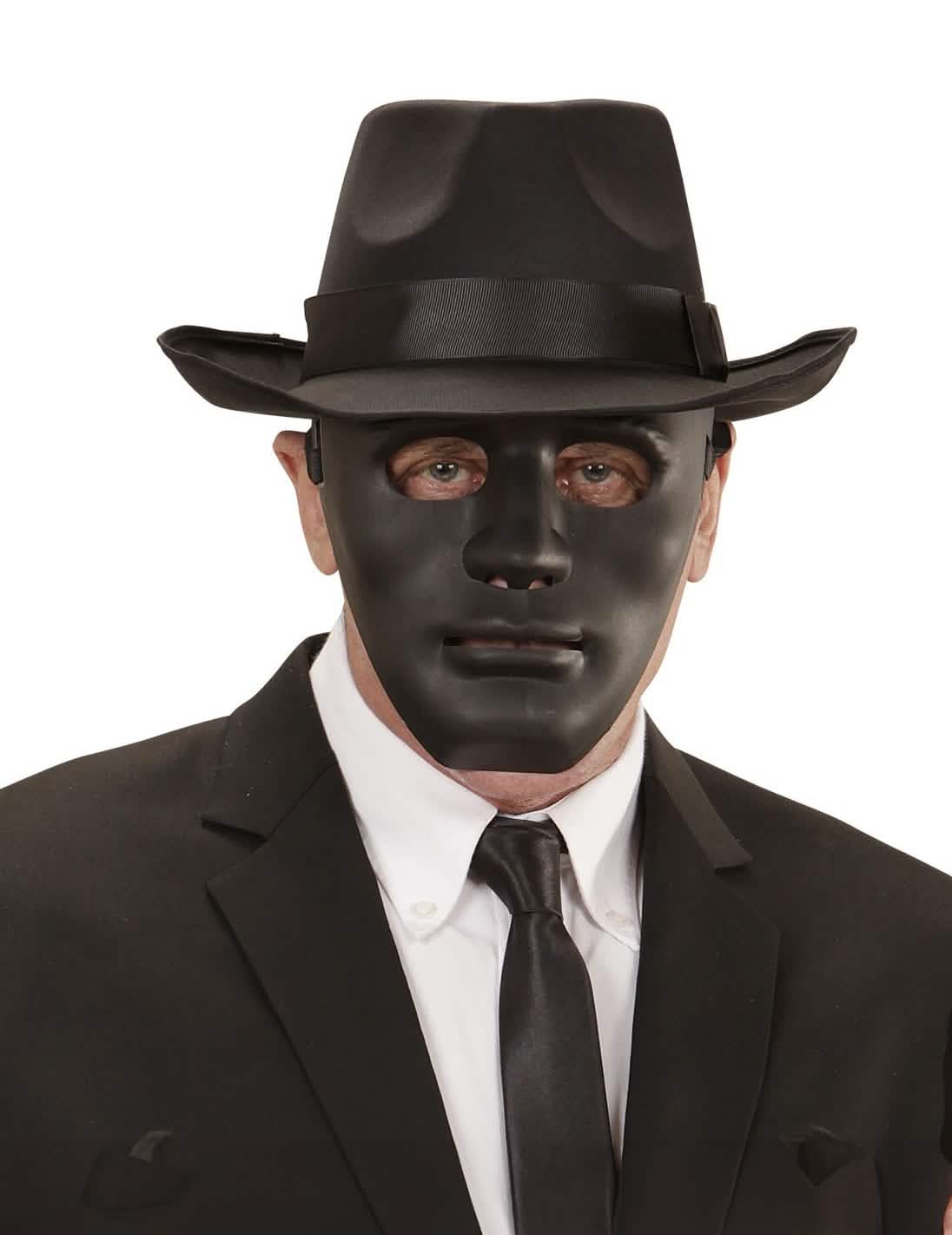 Anonymní maska pro dospělý černá