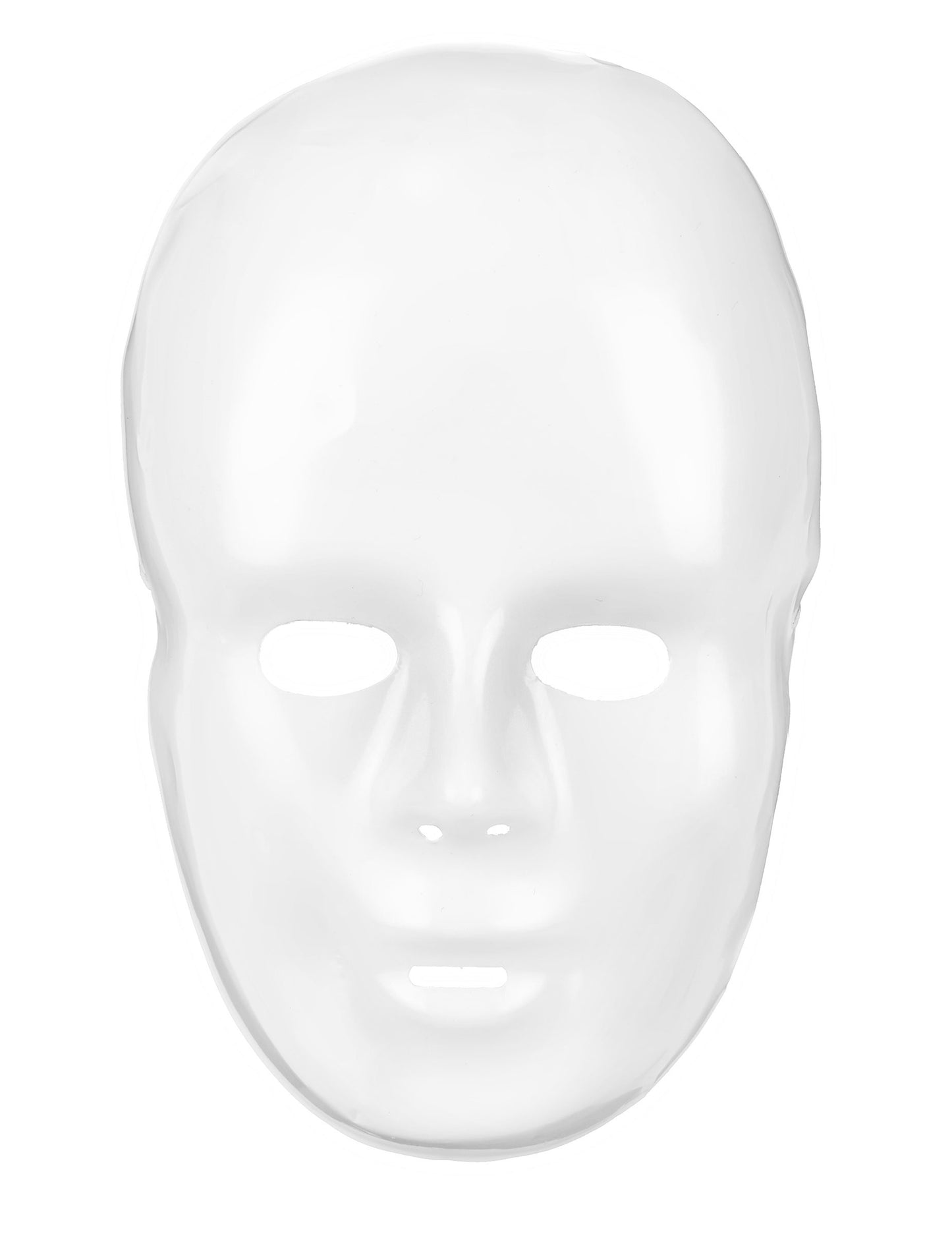 Bílá plastová maska pro dospělé