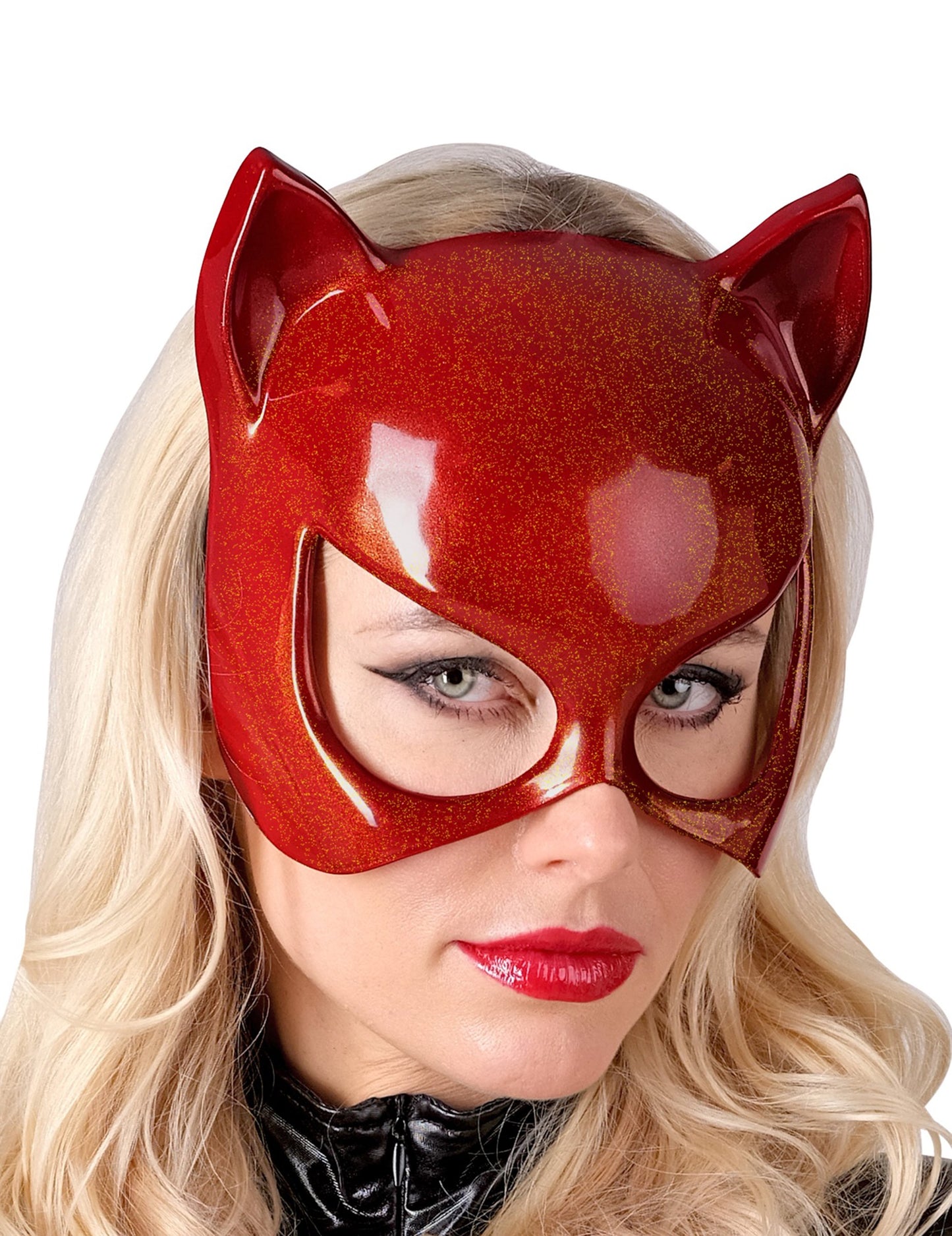 Masque chat rouge adulte
