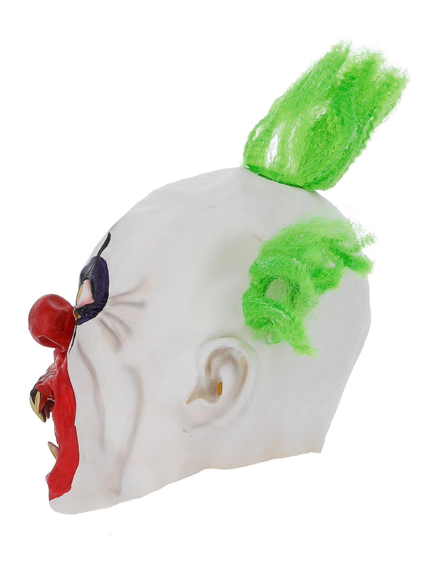 Vue de profil du masque de clown terrifiant pour adulte