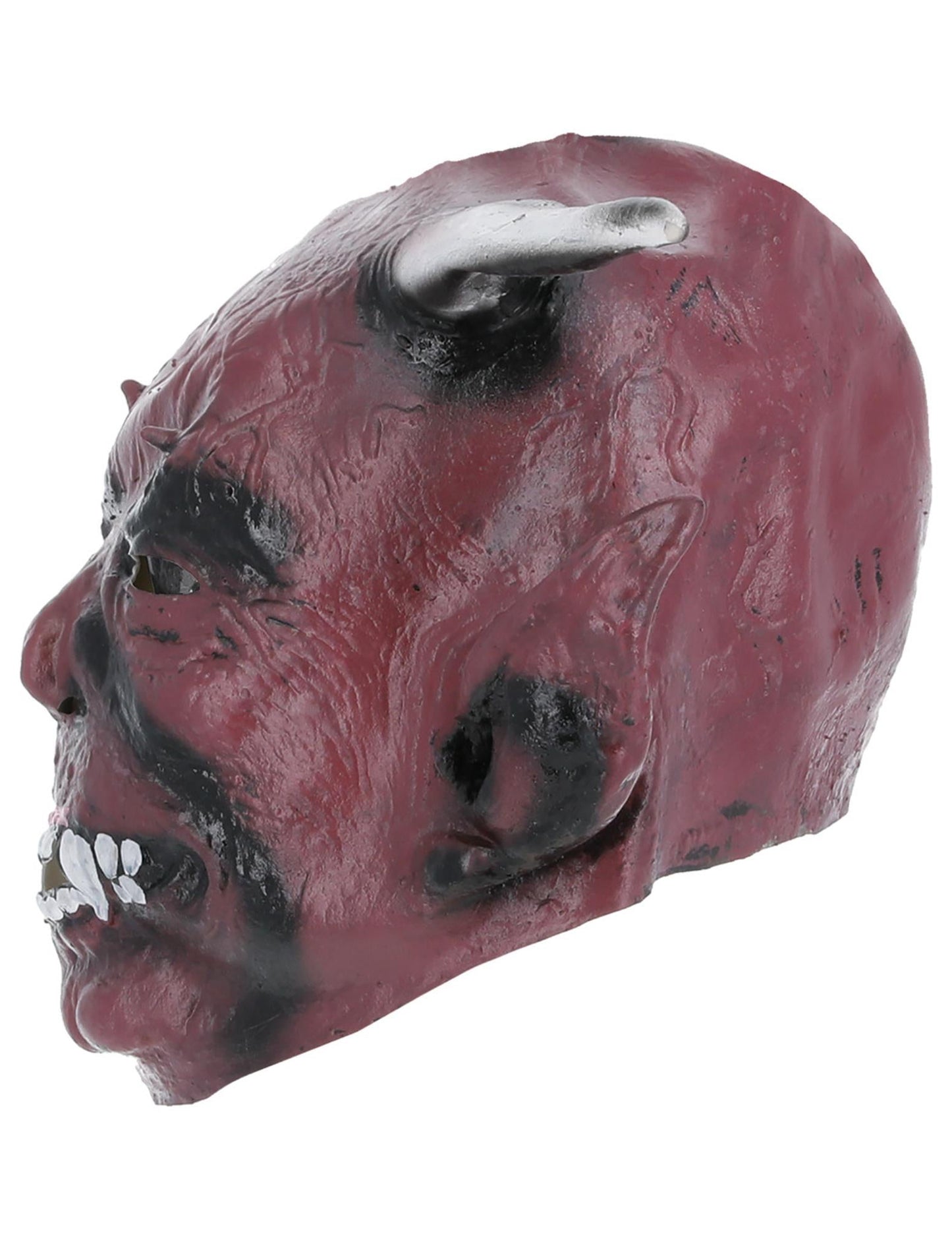 Vue de profil du masque de démon à cornes Halloween