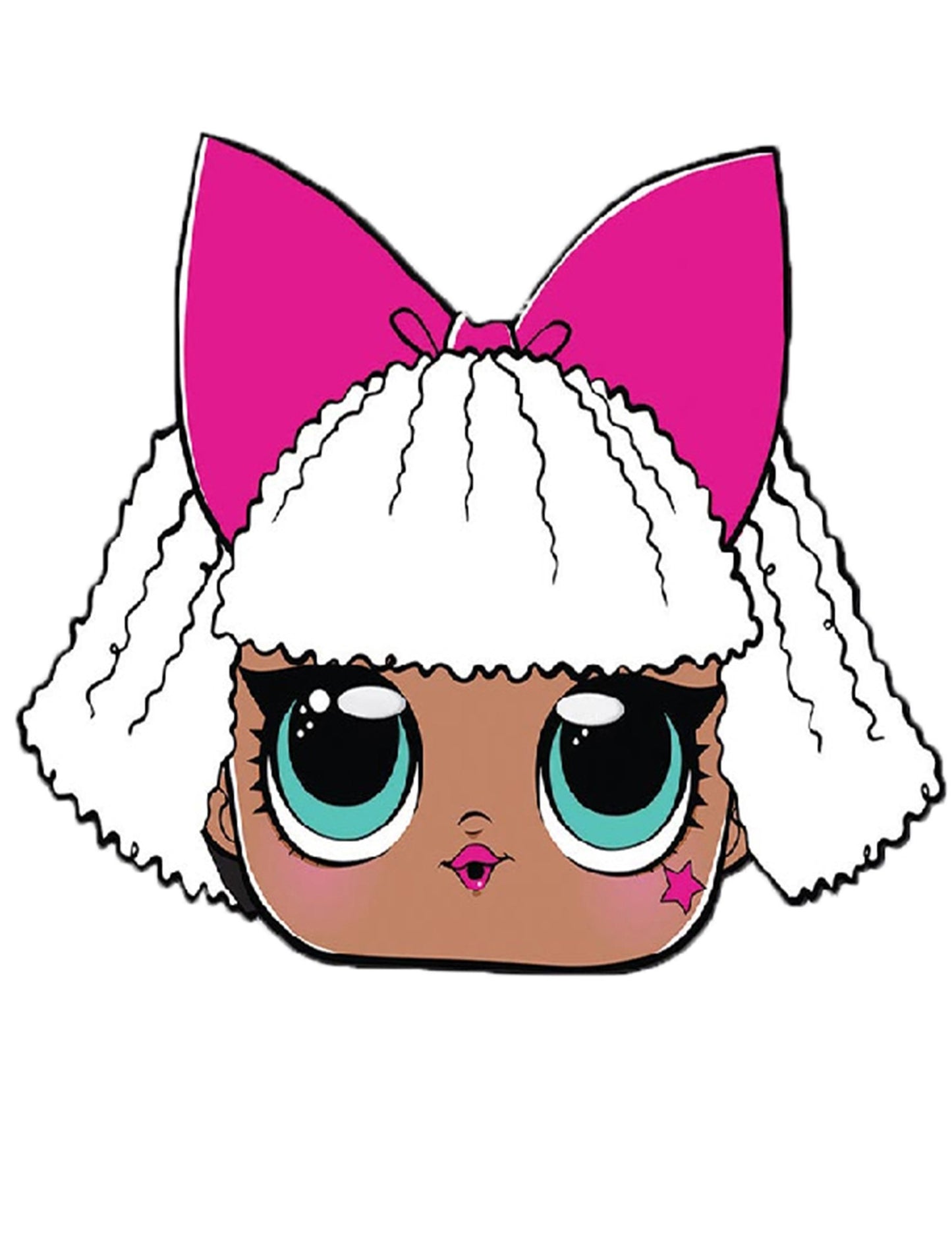 Lepenková maska diva lol překvapení