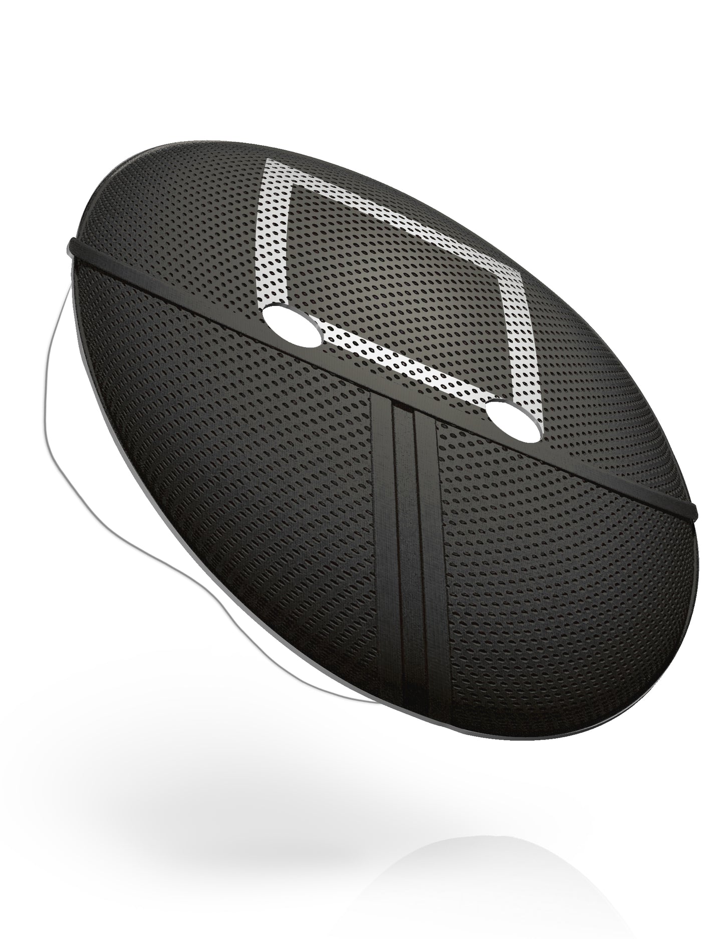 Brankářská plochá kartonová maska čtvercového typu