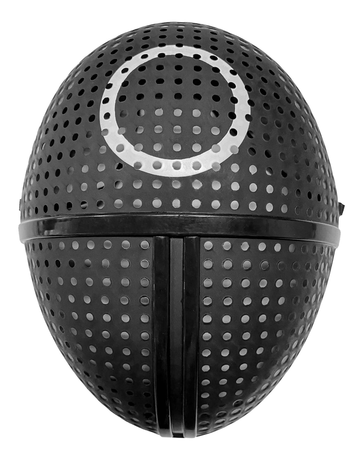 Plastová maska gólmanů, kulatý symbol pro dospělý černá