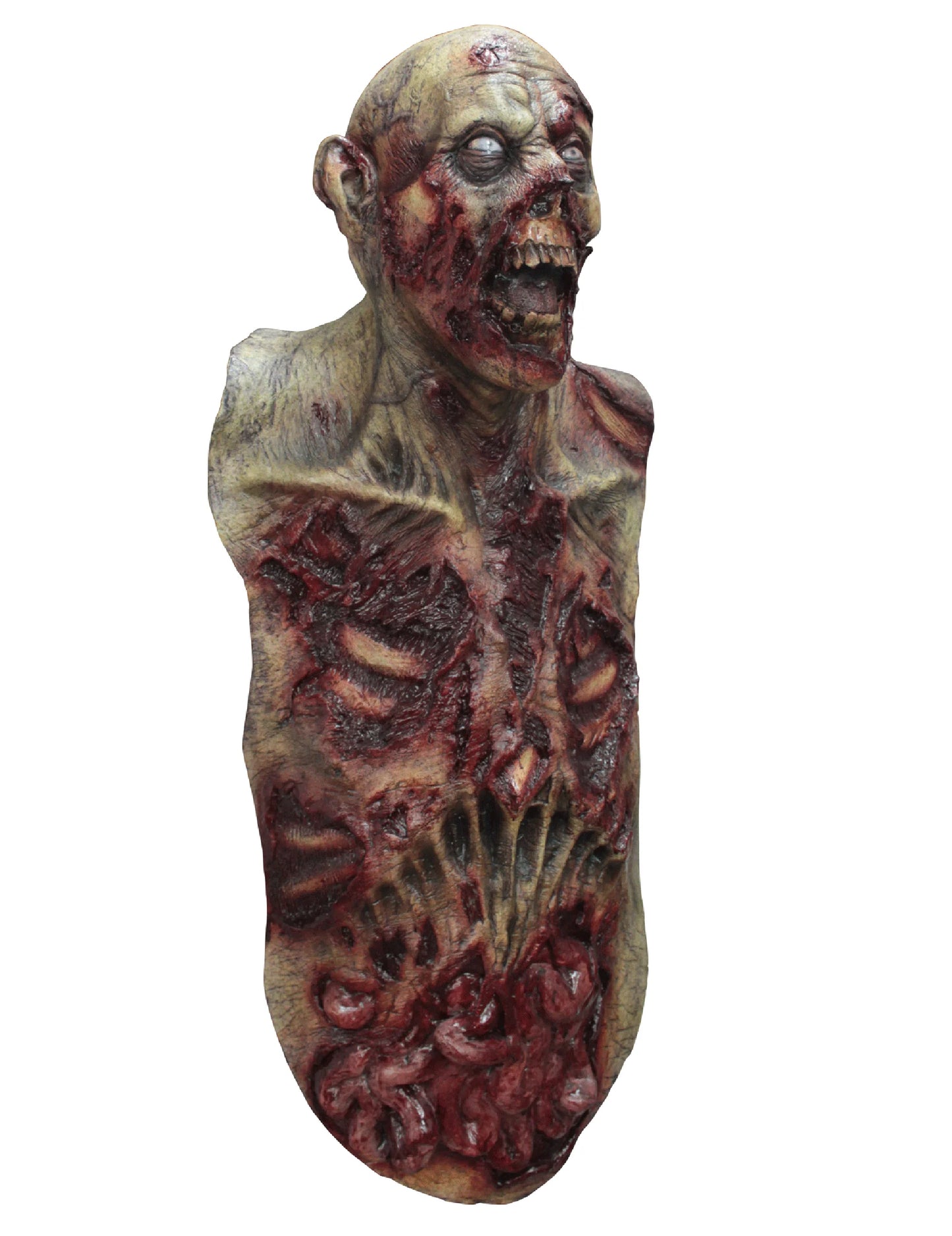 Celoobličejová maska a busta pro dospělé zombie