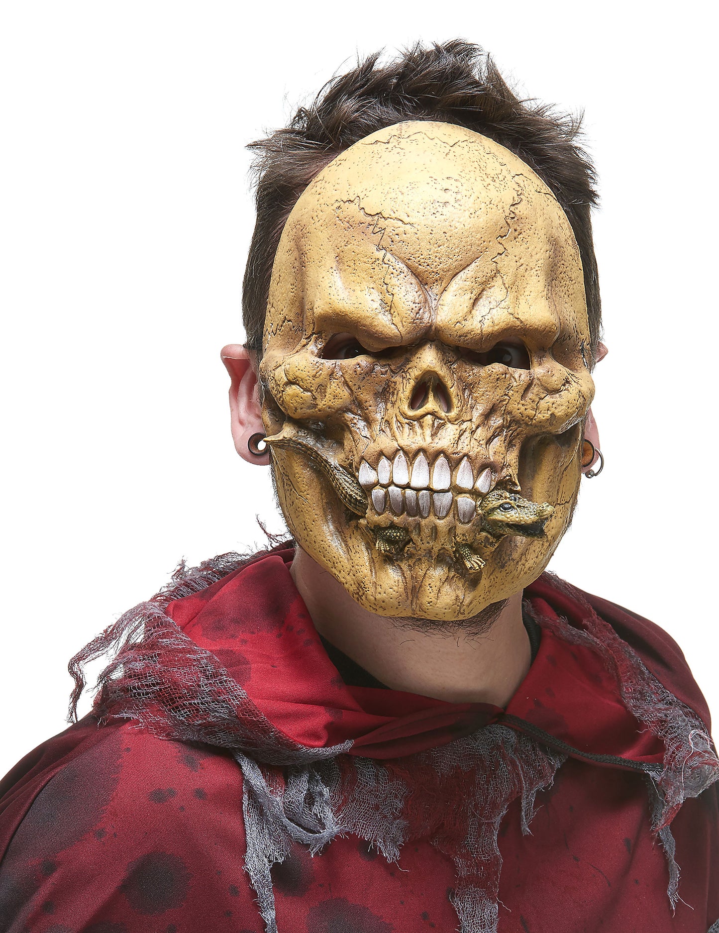 Latexová maska pro dospělé plazožravé kostry